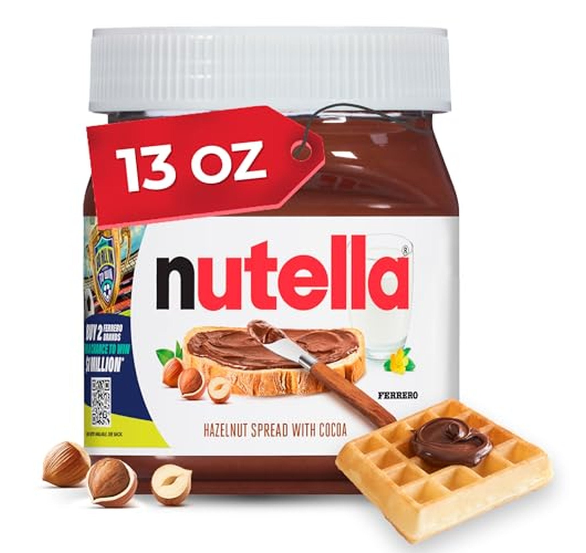 Nutella Chocolate Hazelnut Spread with Cocoa, 13 oz