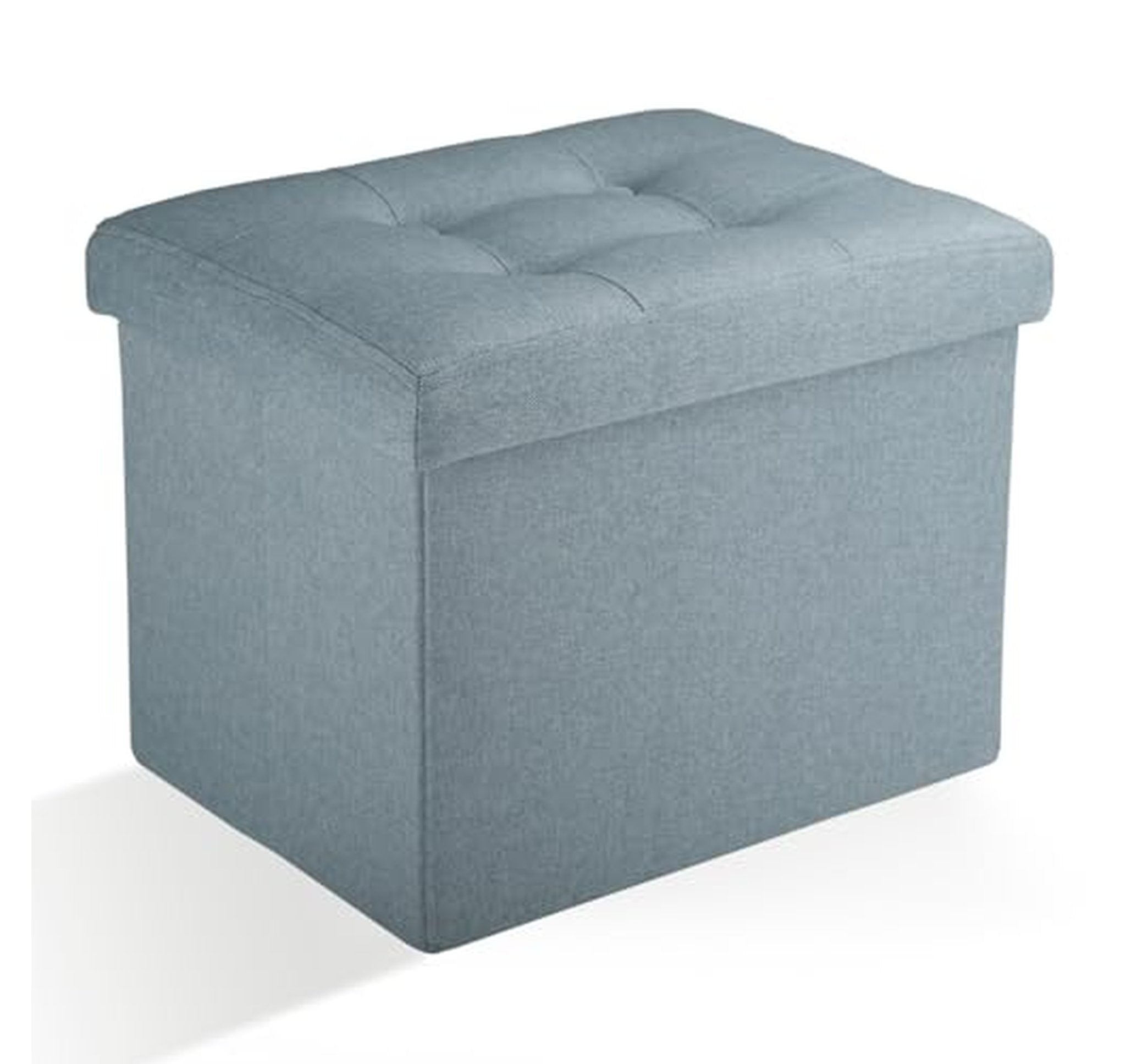 Foldable Storage Ottoman Bench Footrest Stool