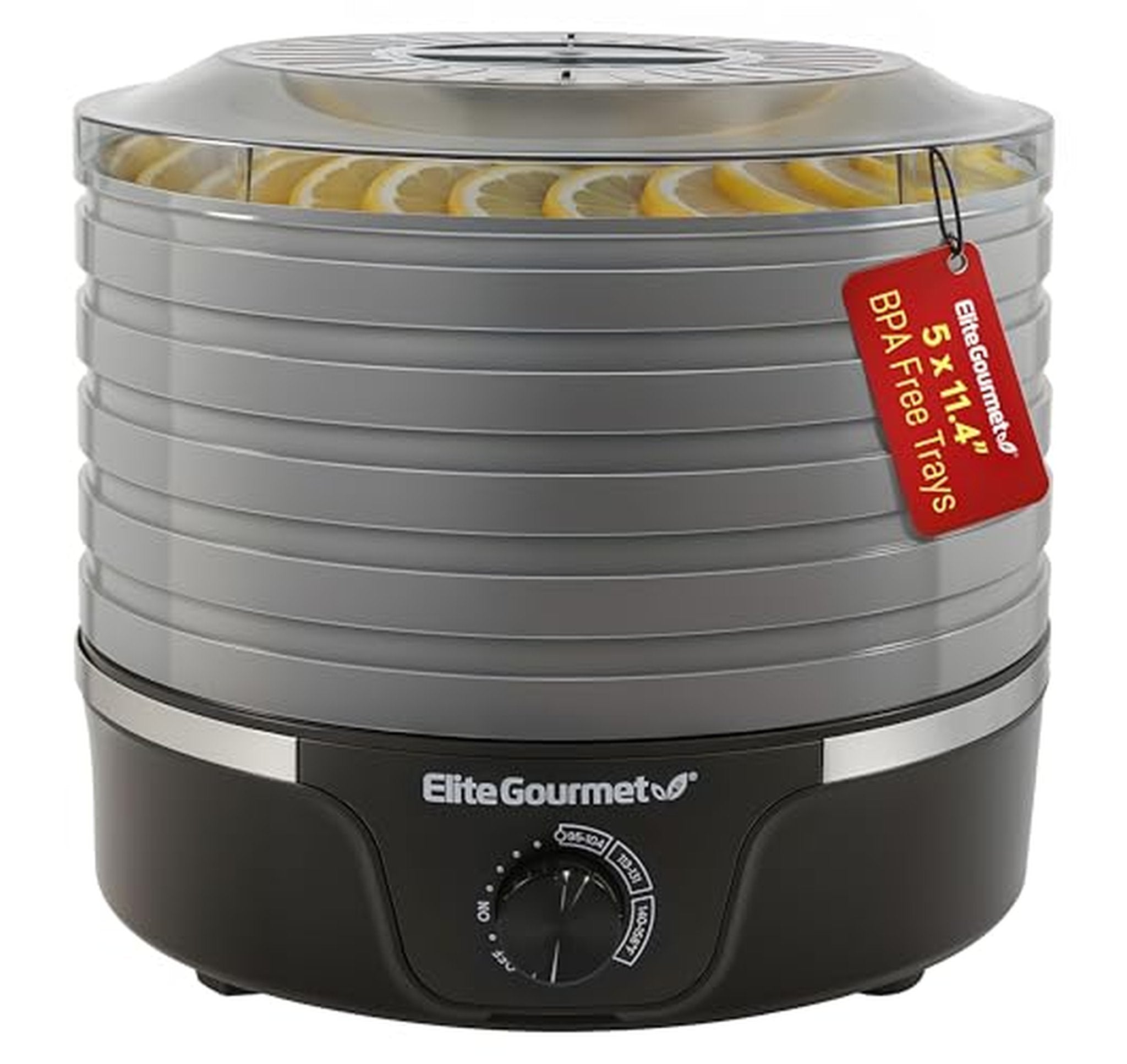 Elite Gourmet 5-Tray Adjustable Temperature Food Dehydrator