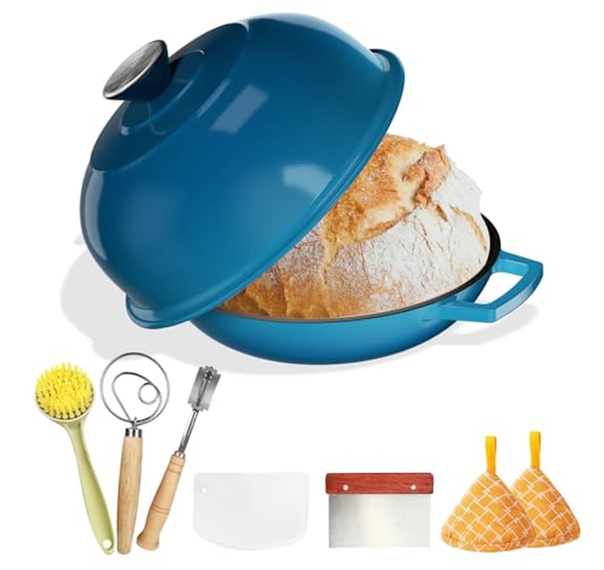 5 Quart Cast Iron Bread Baking Dutch Oven