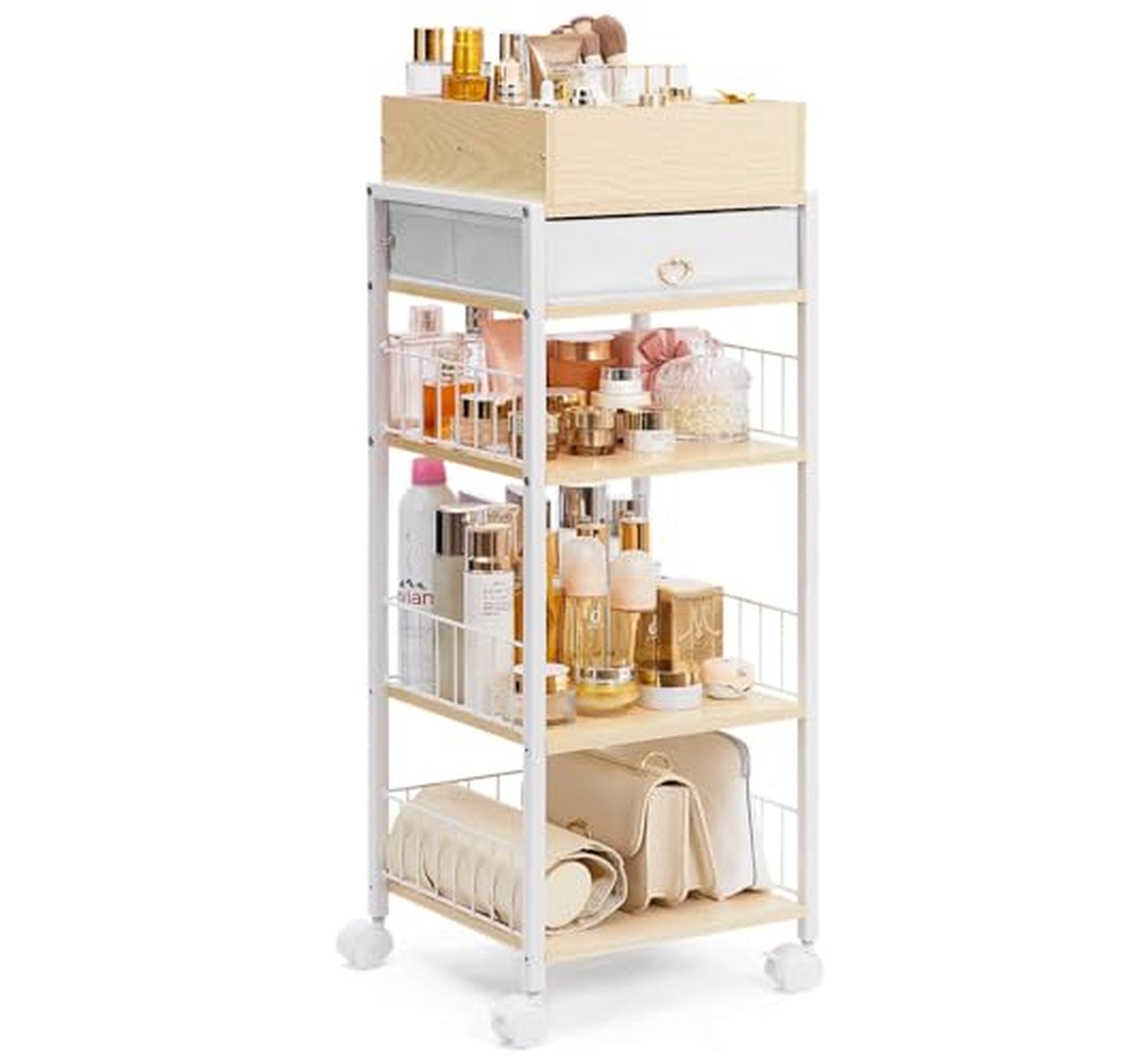 Makeup Organizer with Drawer for Vanity and Skincare