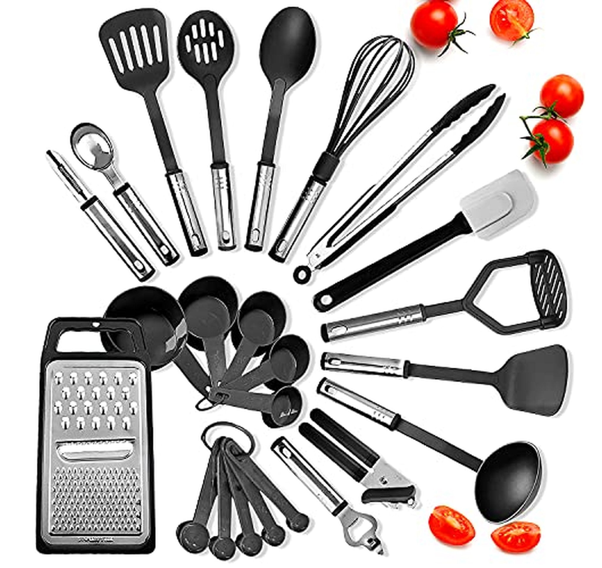 24 Piece Heat Resistant Nylon Kitchen Utensil Set