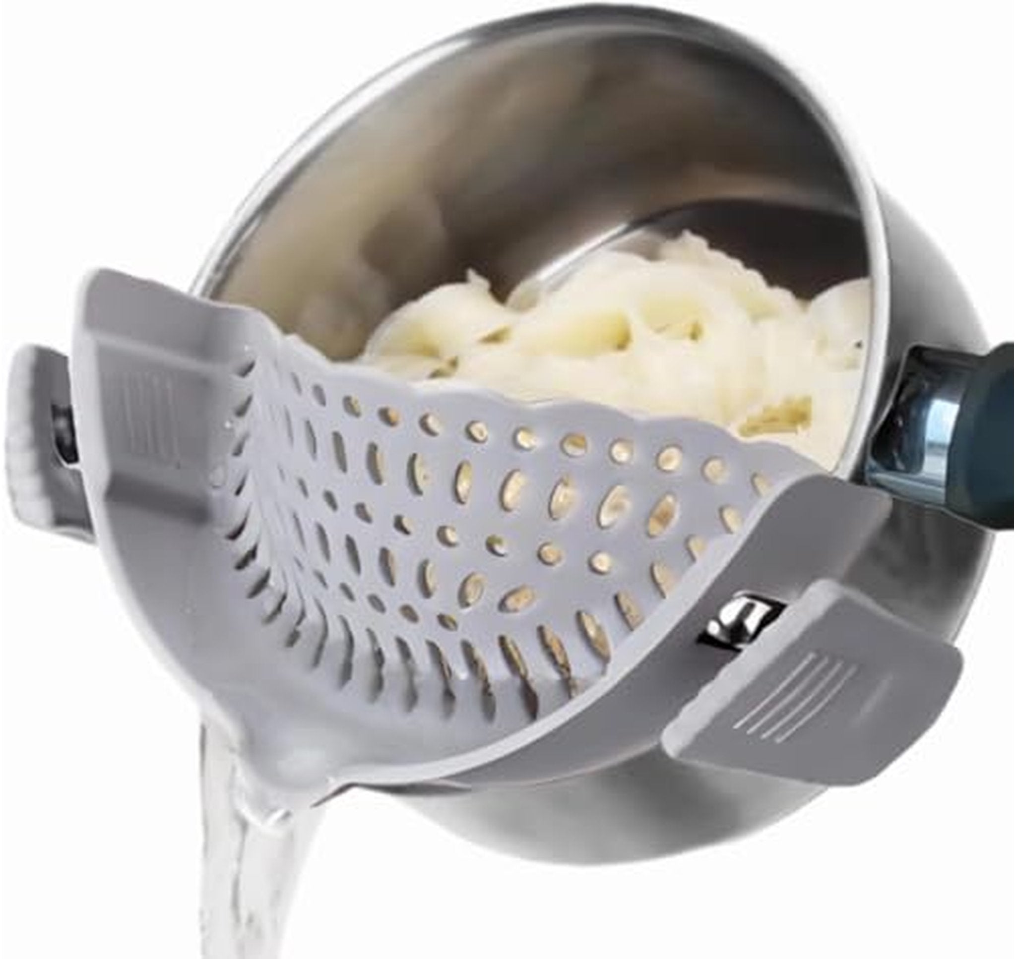 Silicone Clip-On Pasta and Food Strainer