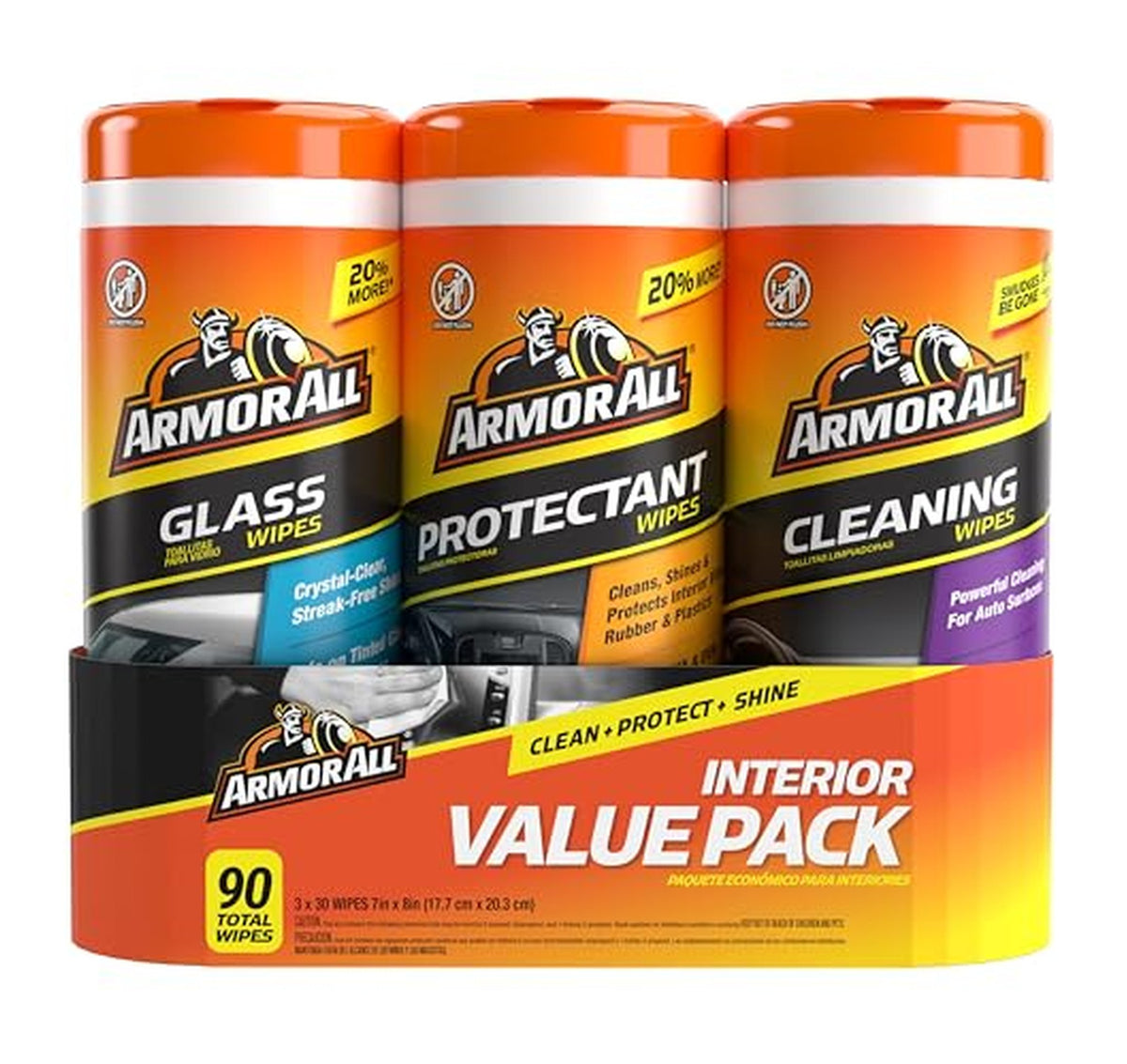 Armor All 90 Count Car Cleaning Wipes Set