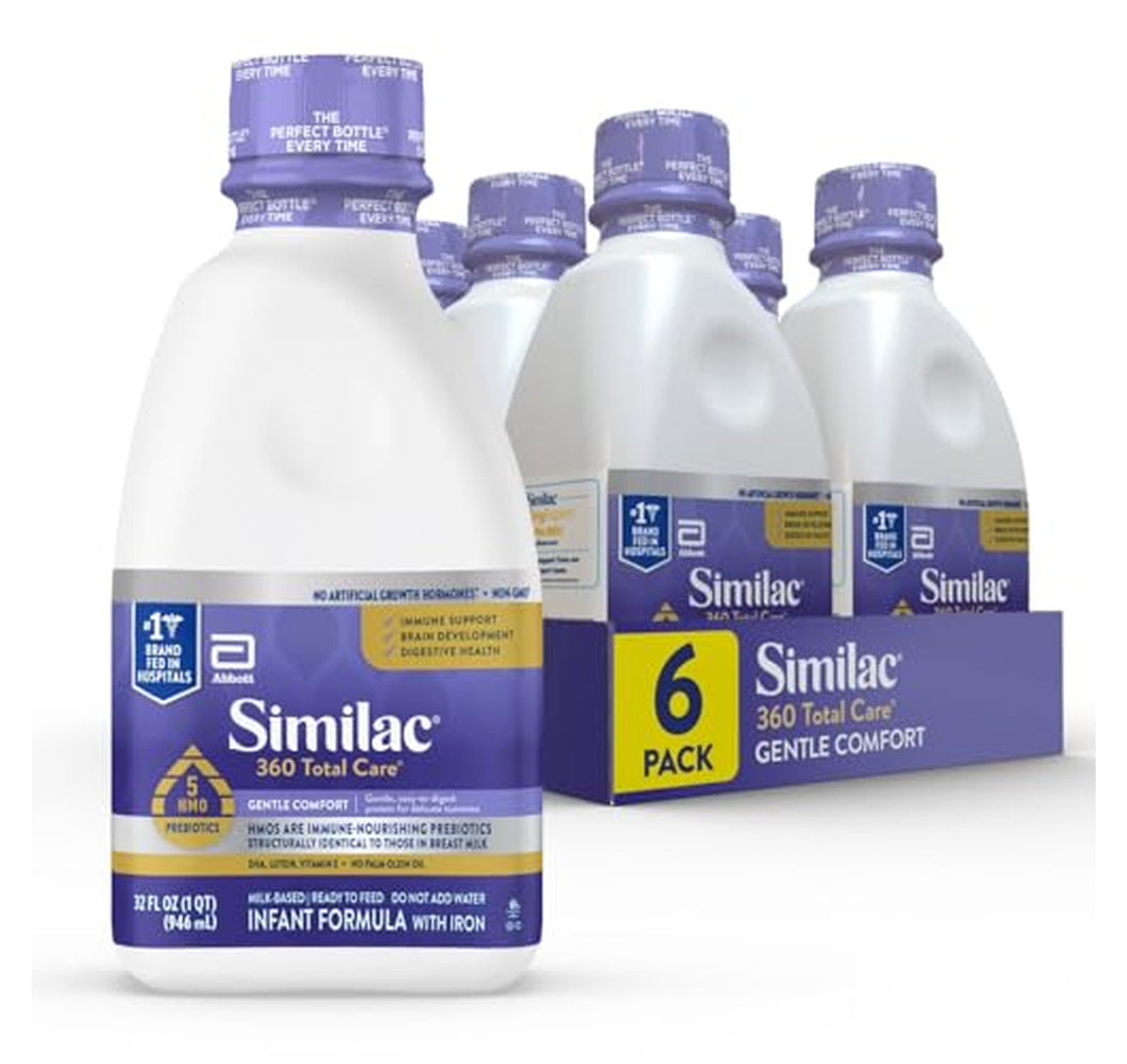 6 Pack Similac 360 Total Care Gentle Baby Formula