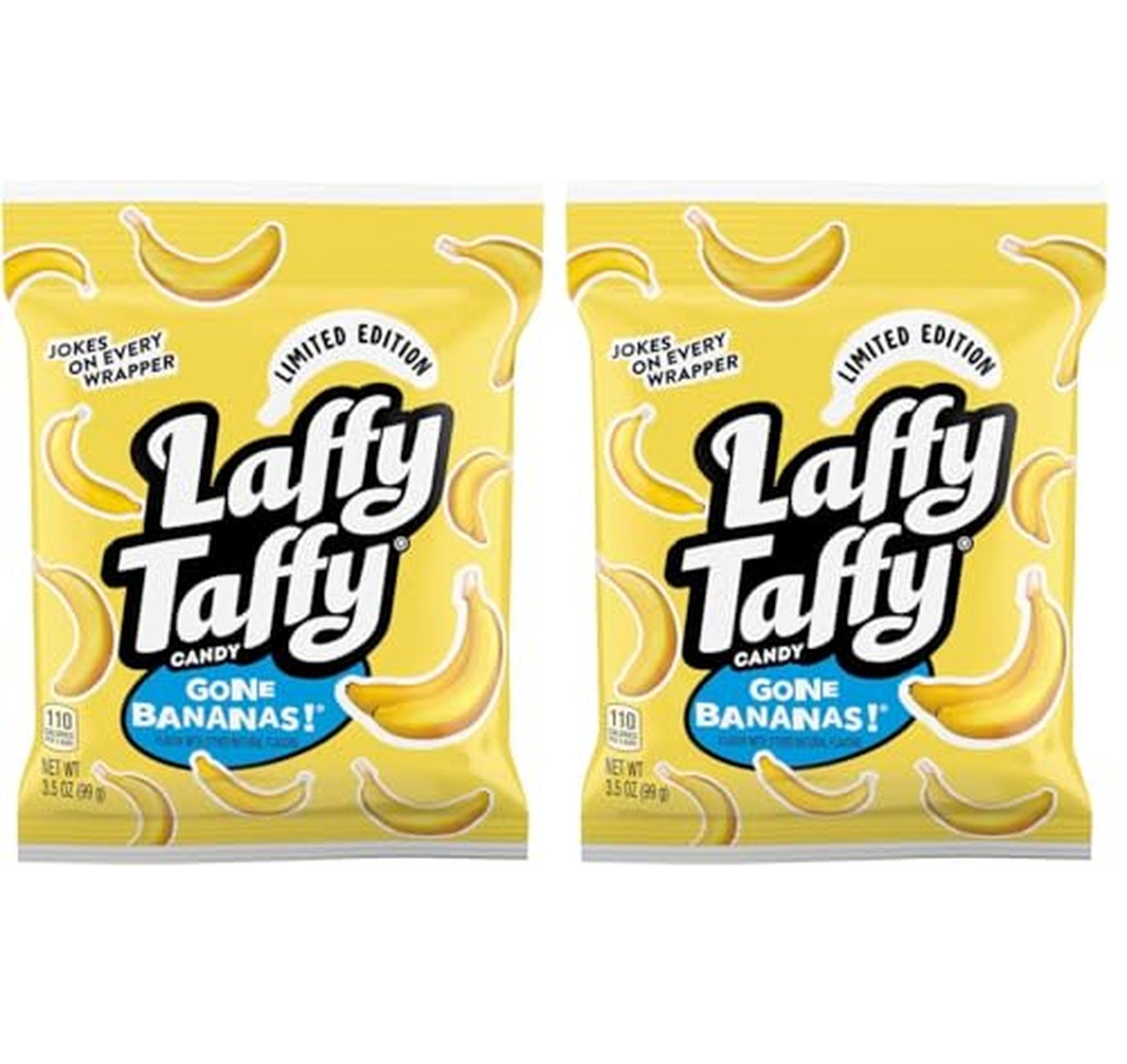 2 Pack Laffy Taffy Banana Mini Bar Candy