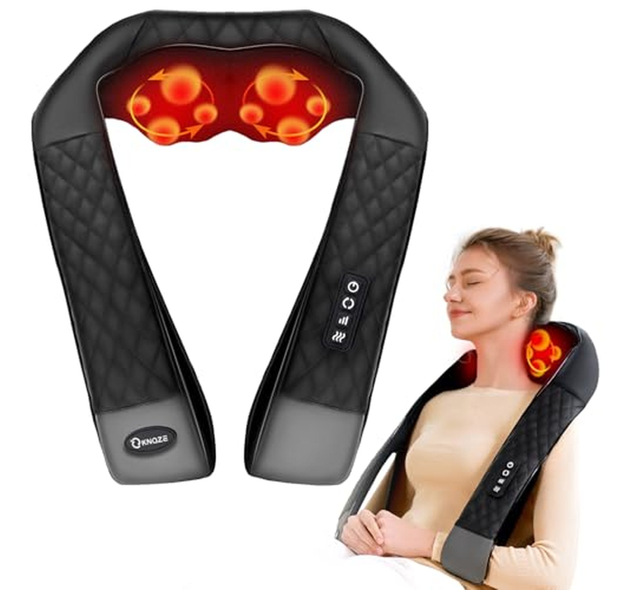 Heated Deep Tissue Kneading Neck and Back Massager