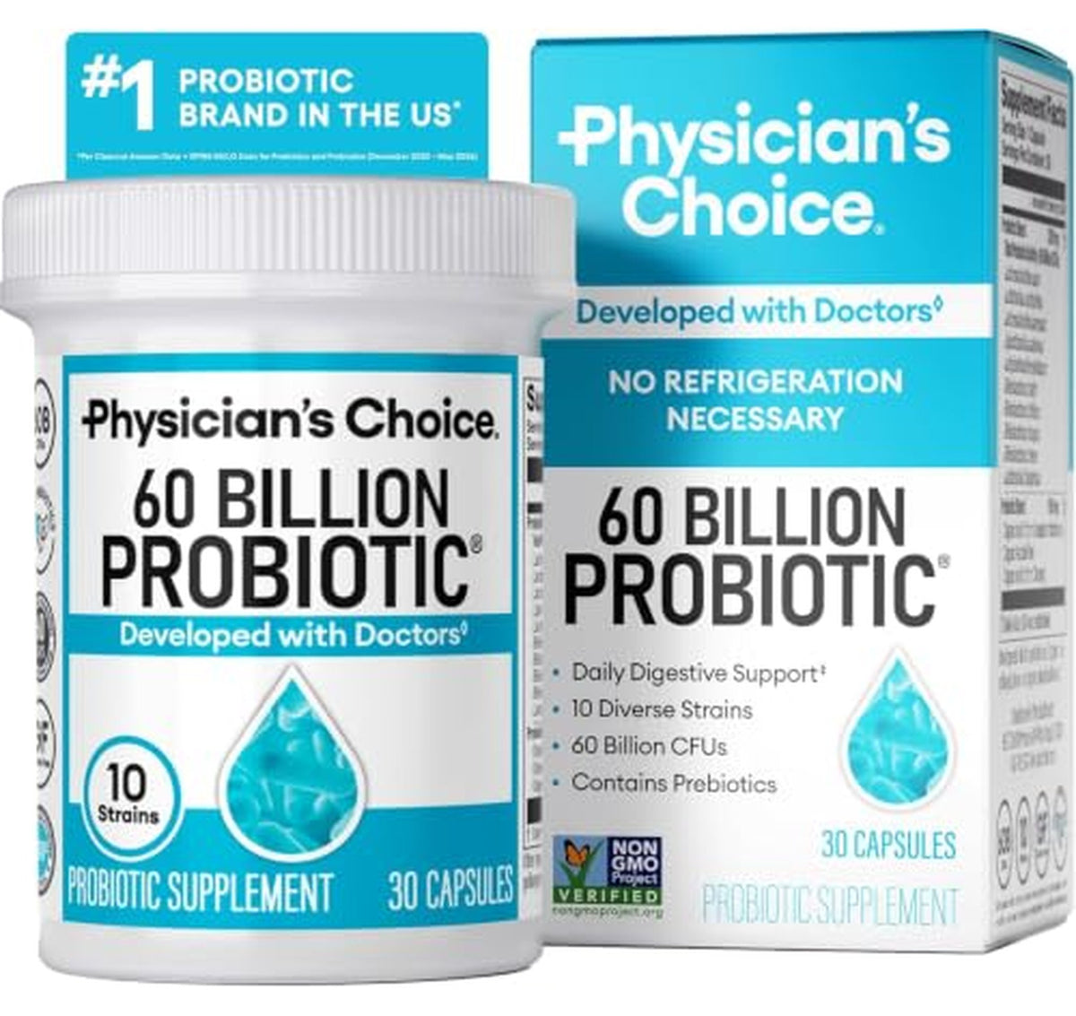 Physician's CHOICE 60 Billion CFU Probiotic 30 Count