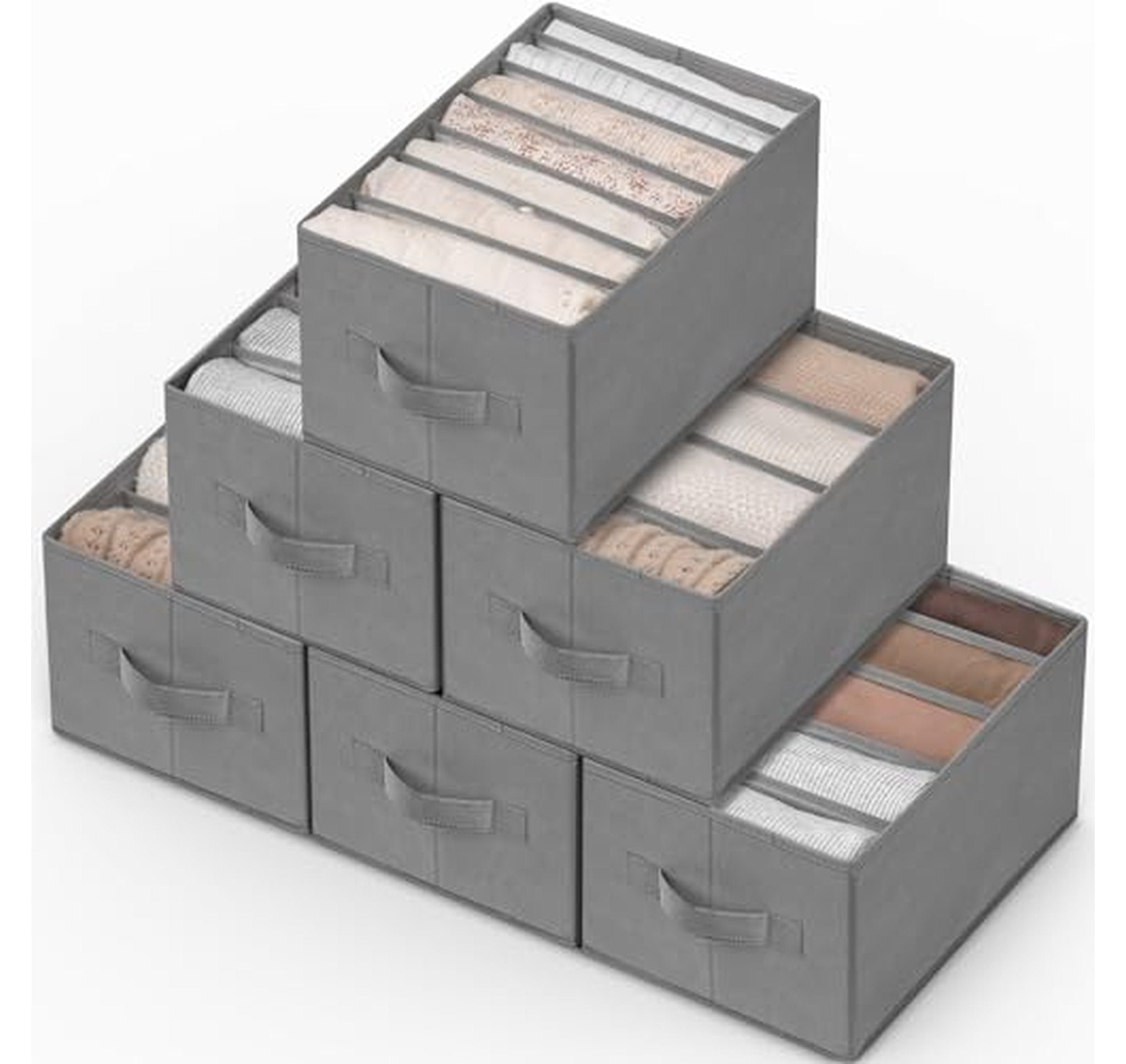 6 Pack Clothes Drawer and Closet Organizers
