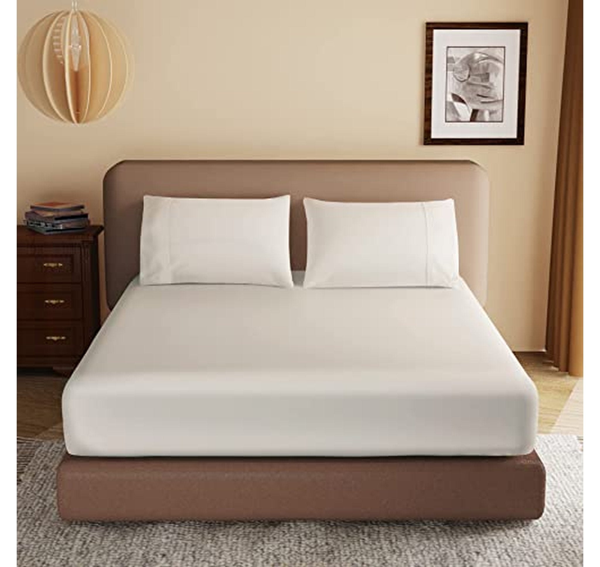 600 Thread Count Twin Deep Pocket Fitted Sheet