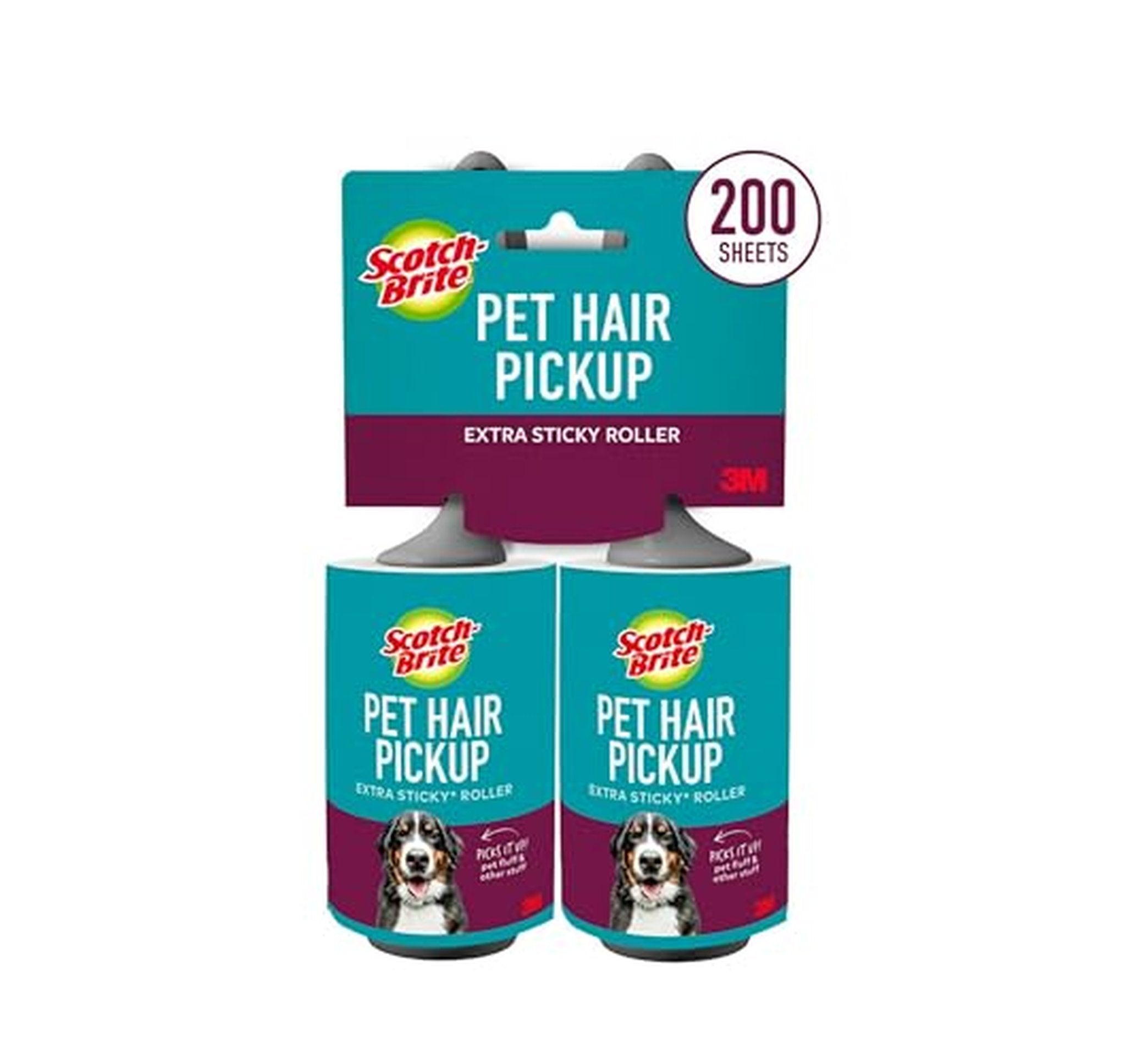 2 Pack Scotch-Brite Extra Sticky Pet Hair Lint Rollers