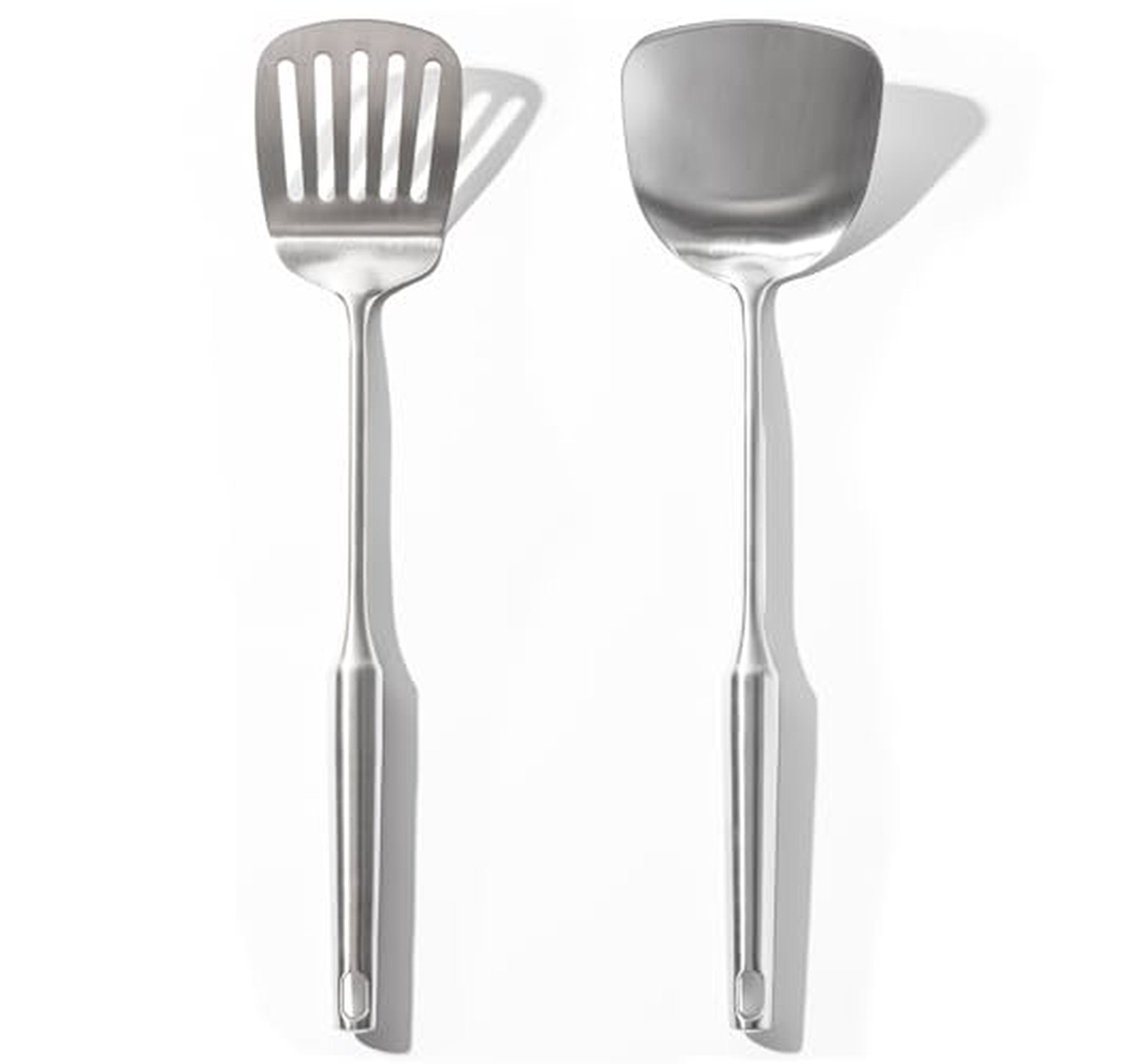 2 Pack Stainless Steel Slotted and Solid Spatulas