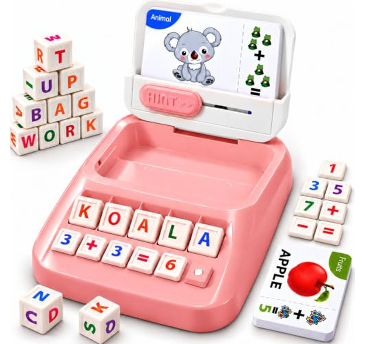 Spelling and Math Matching Letter Game for Kids
