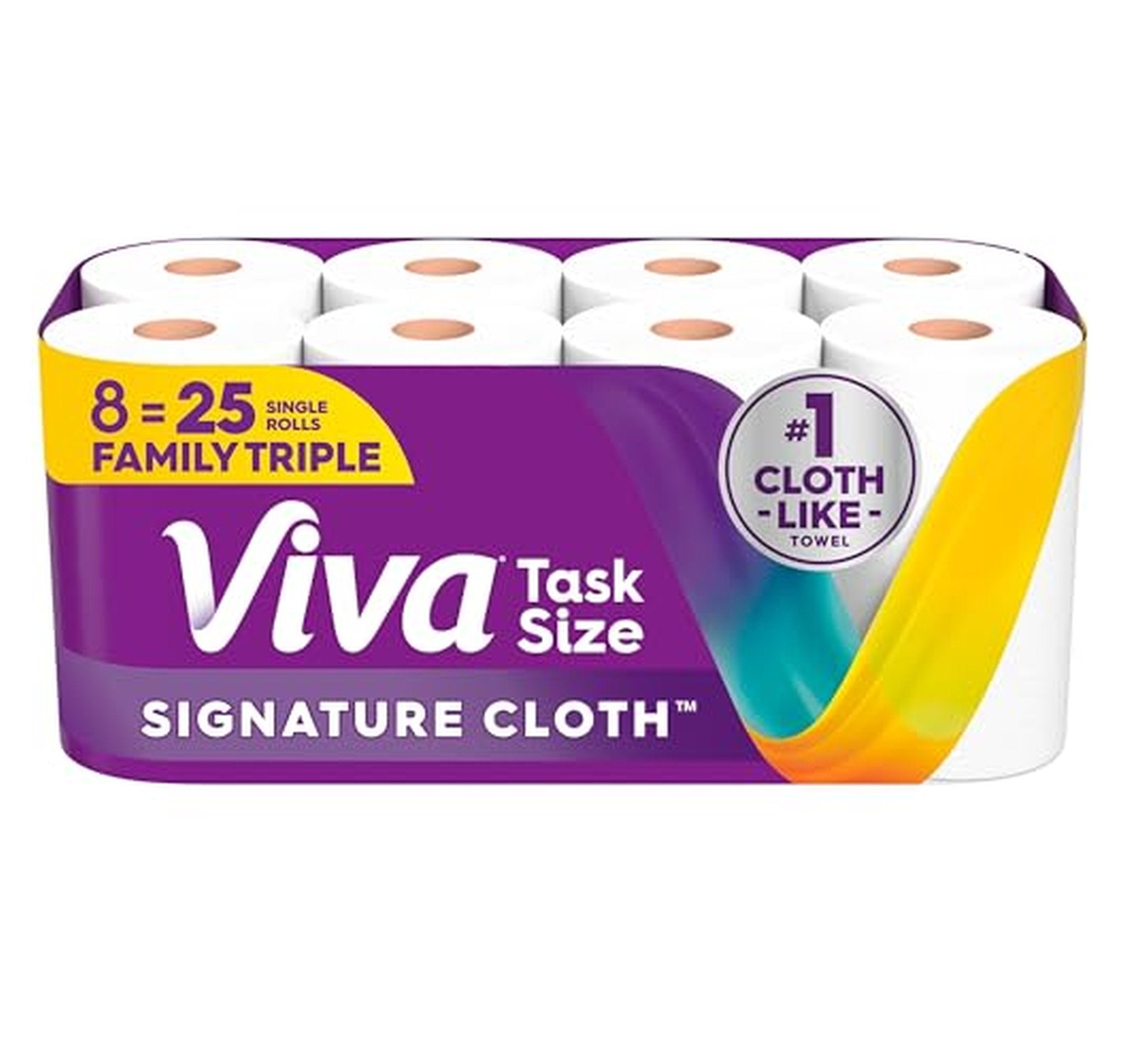 8 Pack Viva Signature Cloth Paper Towels Triple Rolls