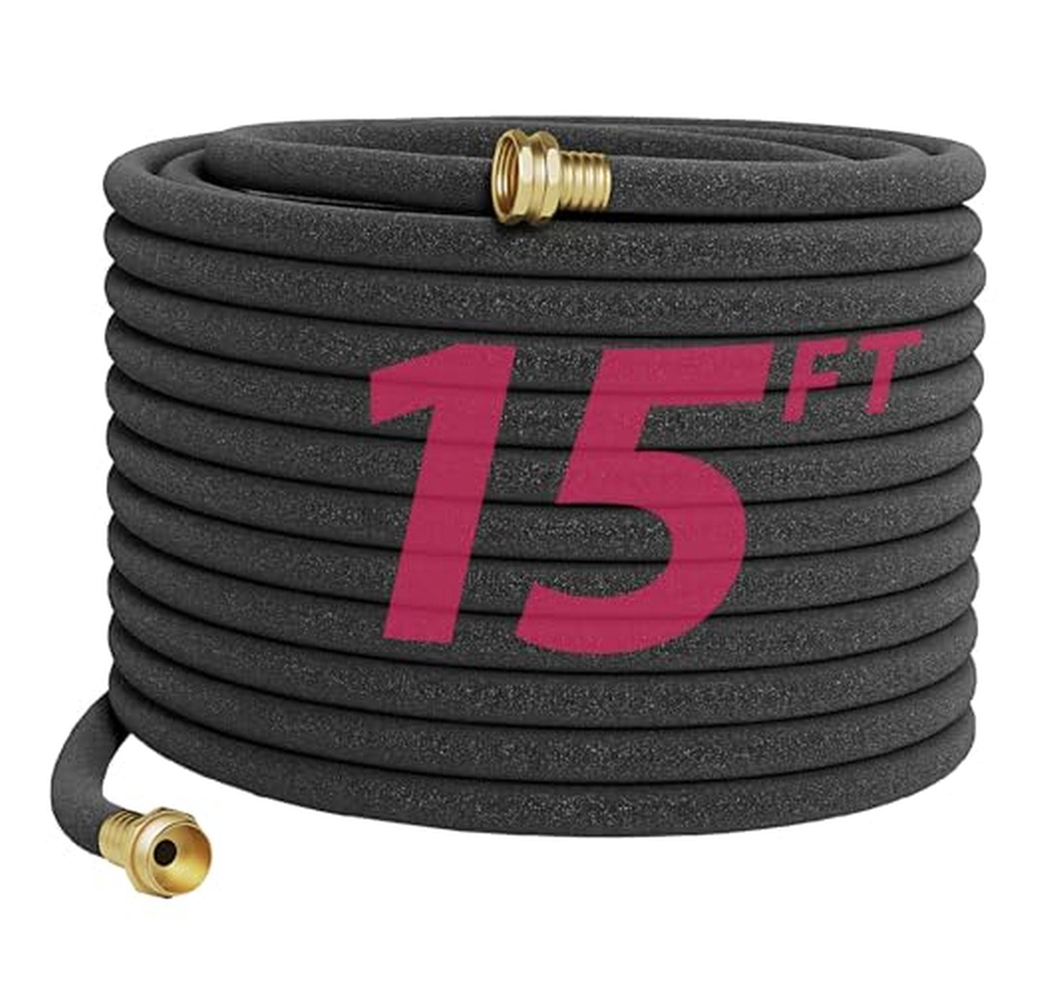 15FT 1/2 Inch Soaker Hose with Brass Connectors