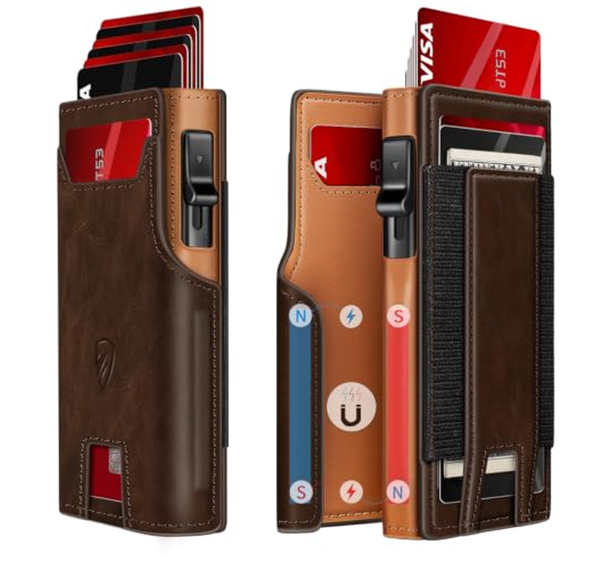 RFID Blocking Pop-Up Card Holder Wallet