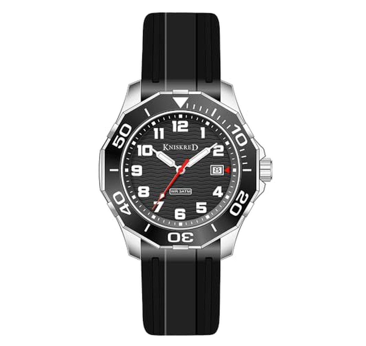 Easy Read Water Resistant Stainless Steel Sports Watch