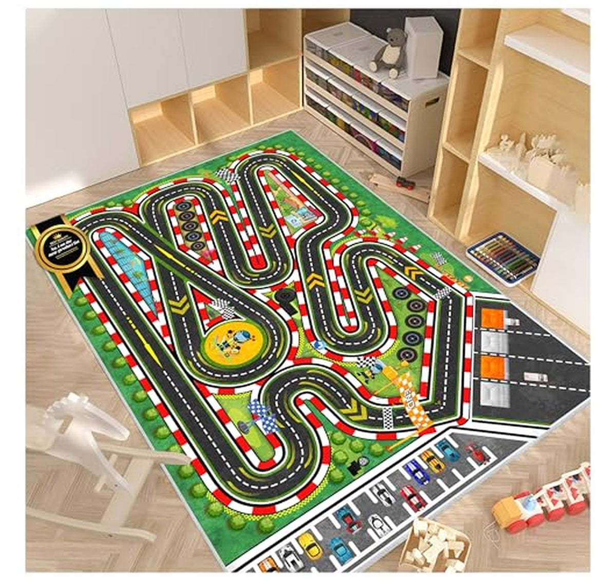 Kids City Road Play Mat Rug