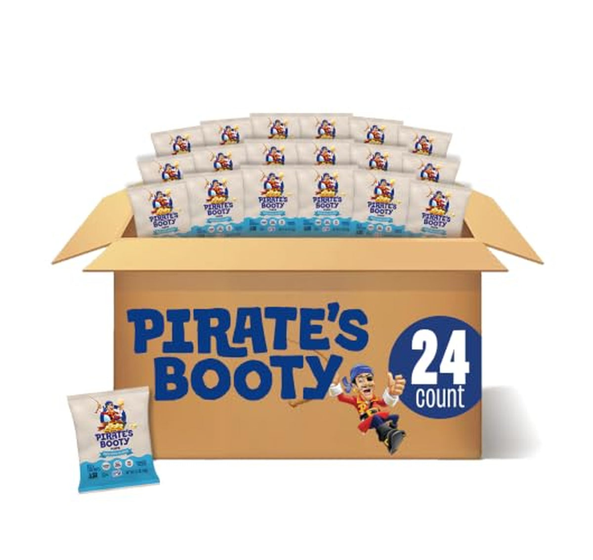 24 Pack Pirate's Booty Aged White Cheddar Puffs