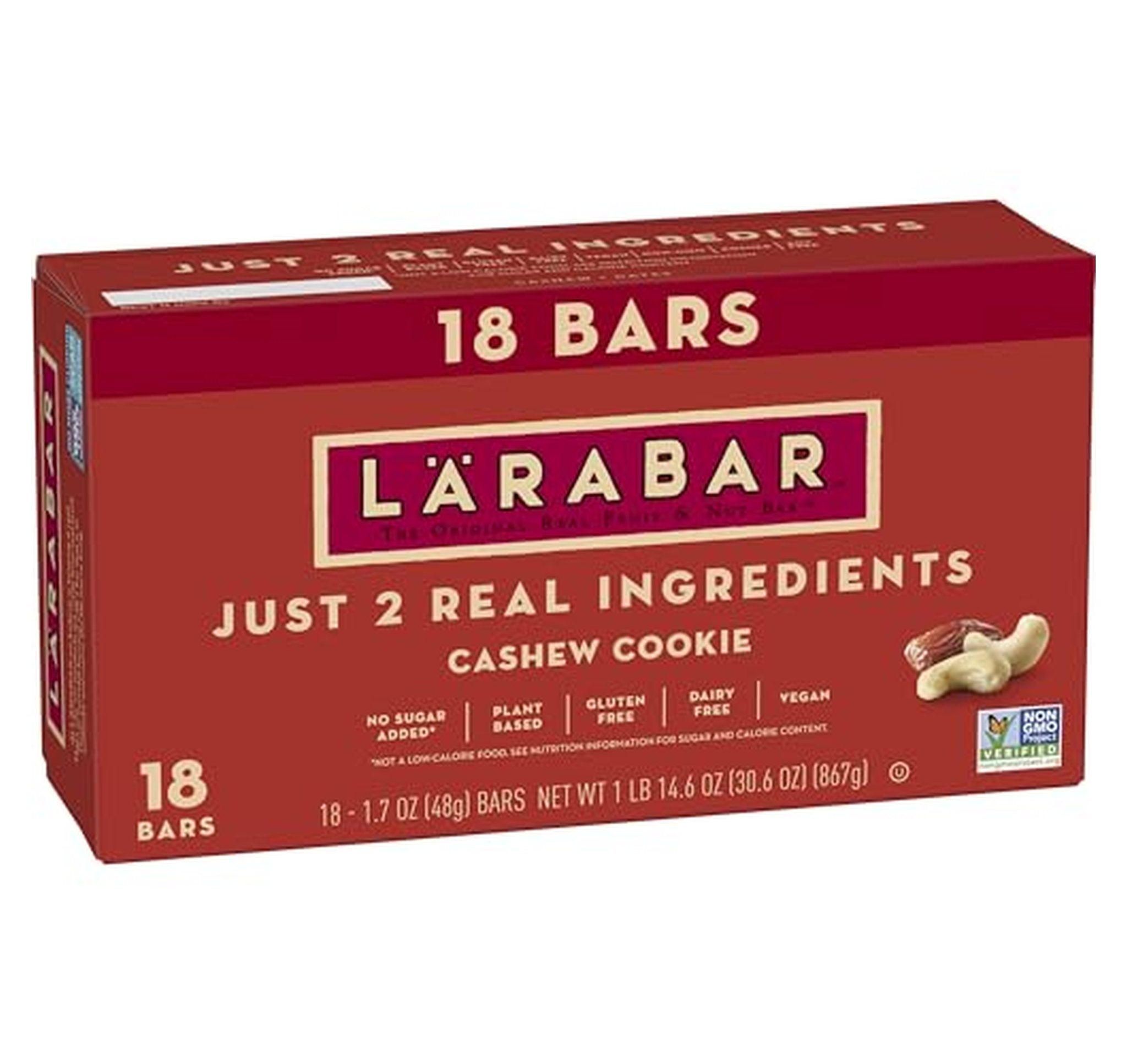 18 Pack LÄRABAR Cashew Cookie Fruit & Nut Bars