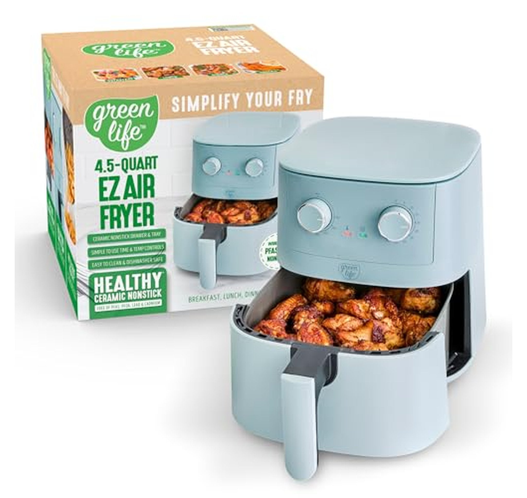 GreenLife 4.5 Quart PFAS-Free Ceramic Air Fryer