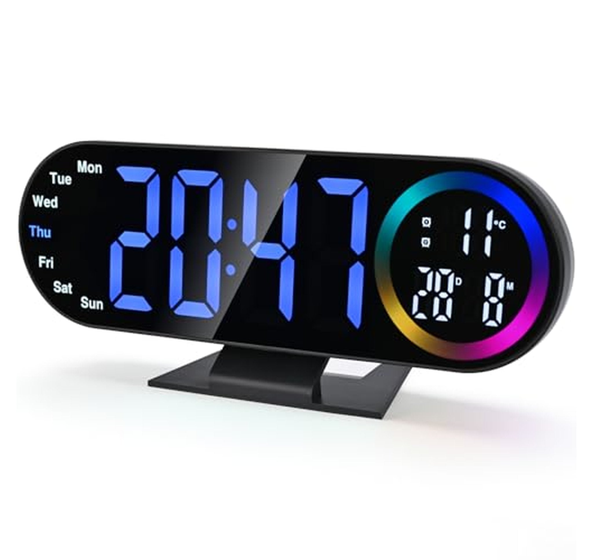 Loud Digital Alarm Clock with Large LED Display