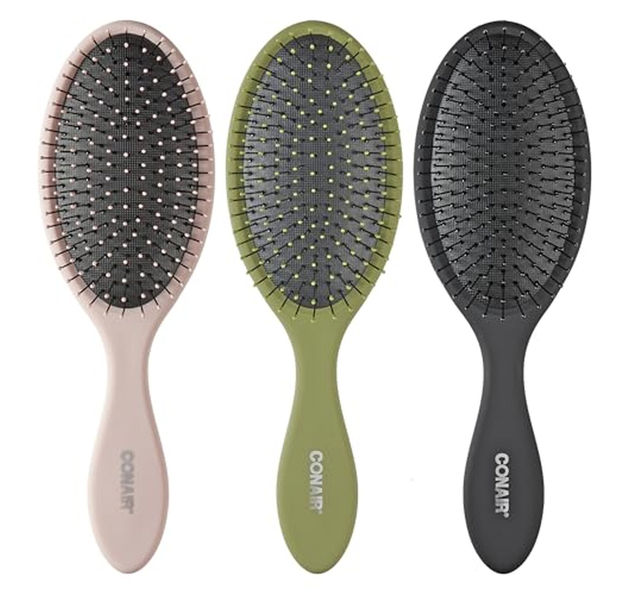 3 Pack Conair Detangling Hair Brushes