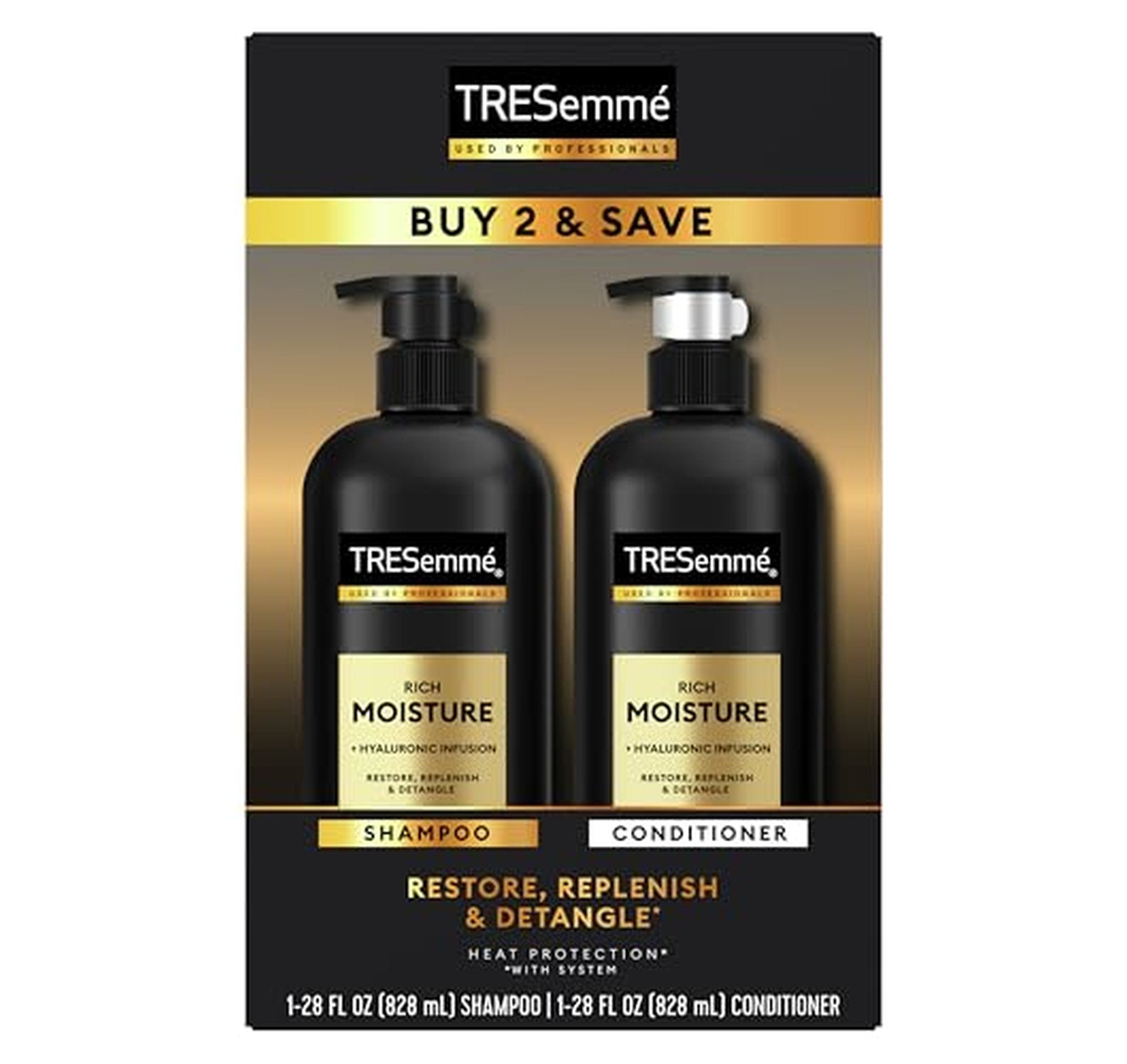 2 Pack TRESemmé Rich Moisture Shampoo and Conditioner