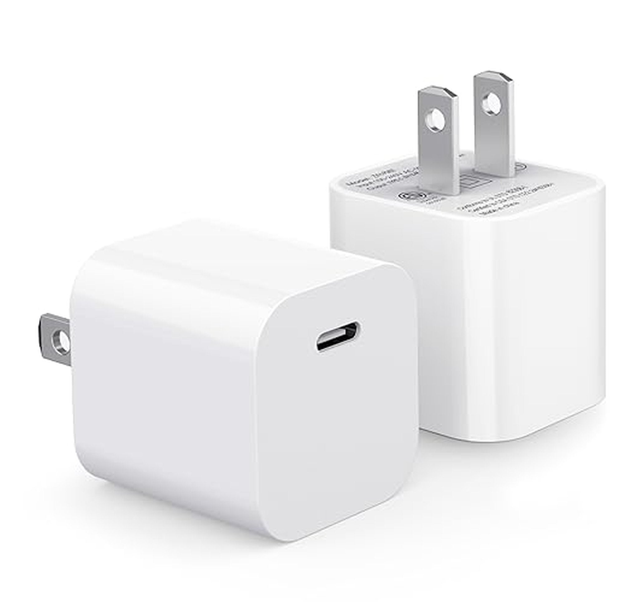 2 Pack 20W USB C Fast Charger Blocks