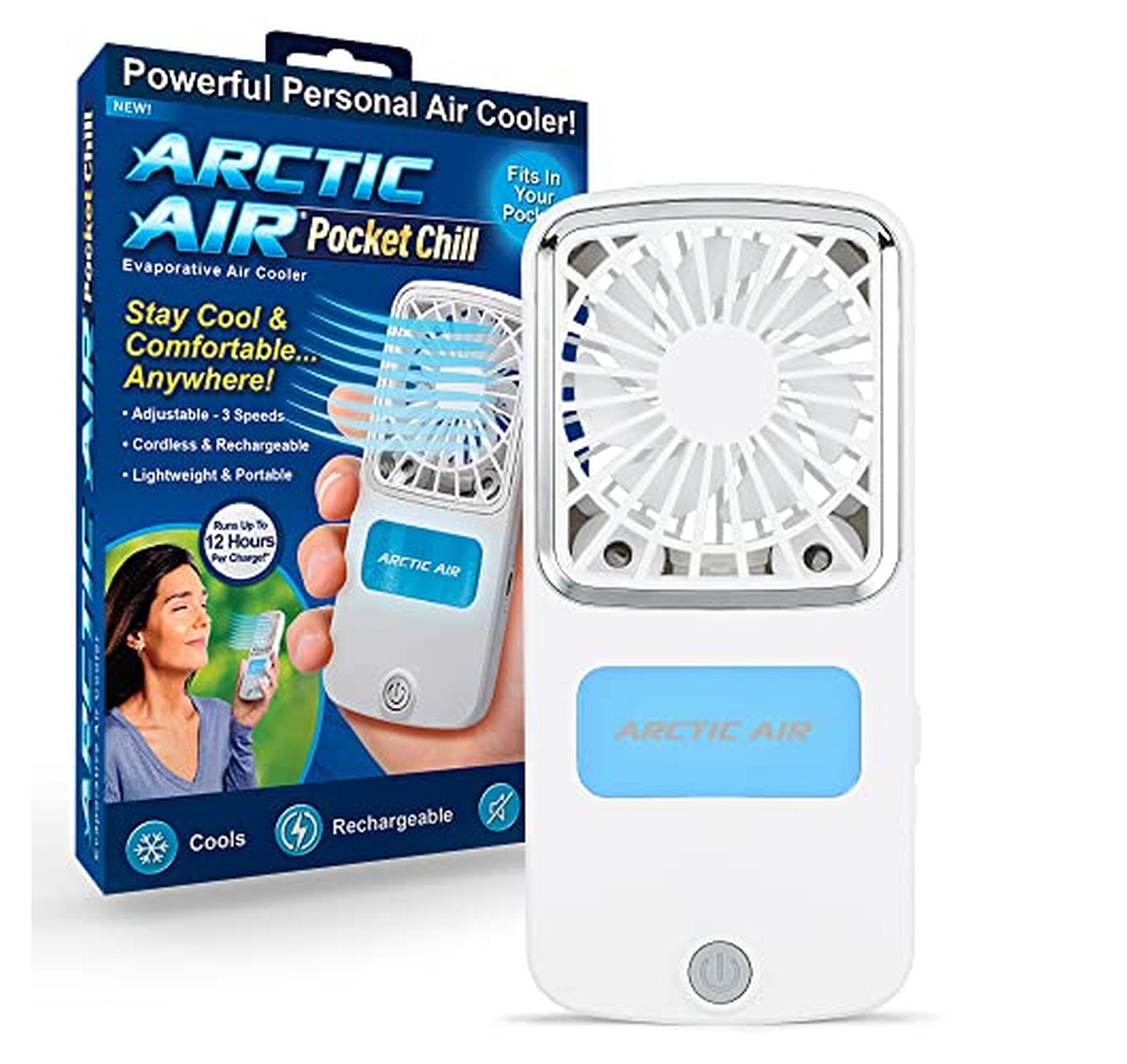 Arctic Air Rechargeable Handheld Personal Fan