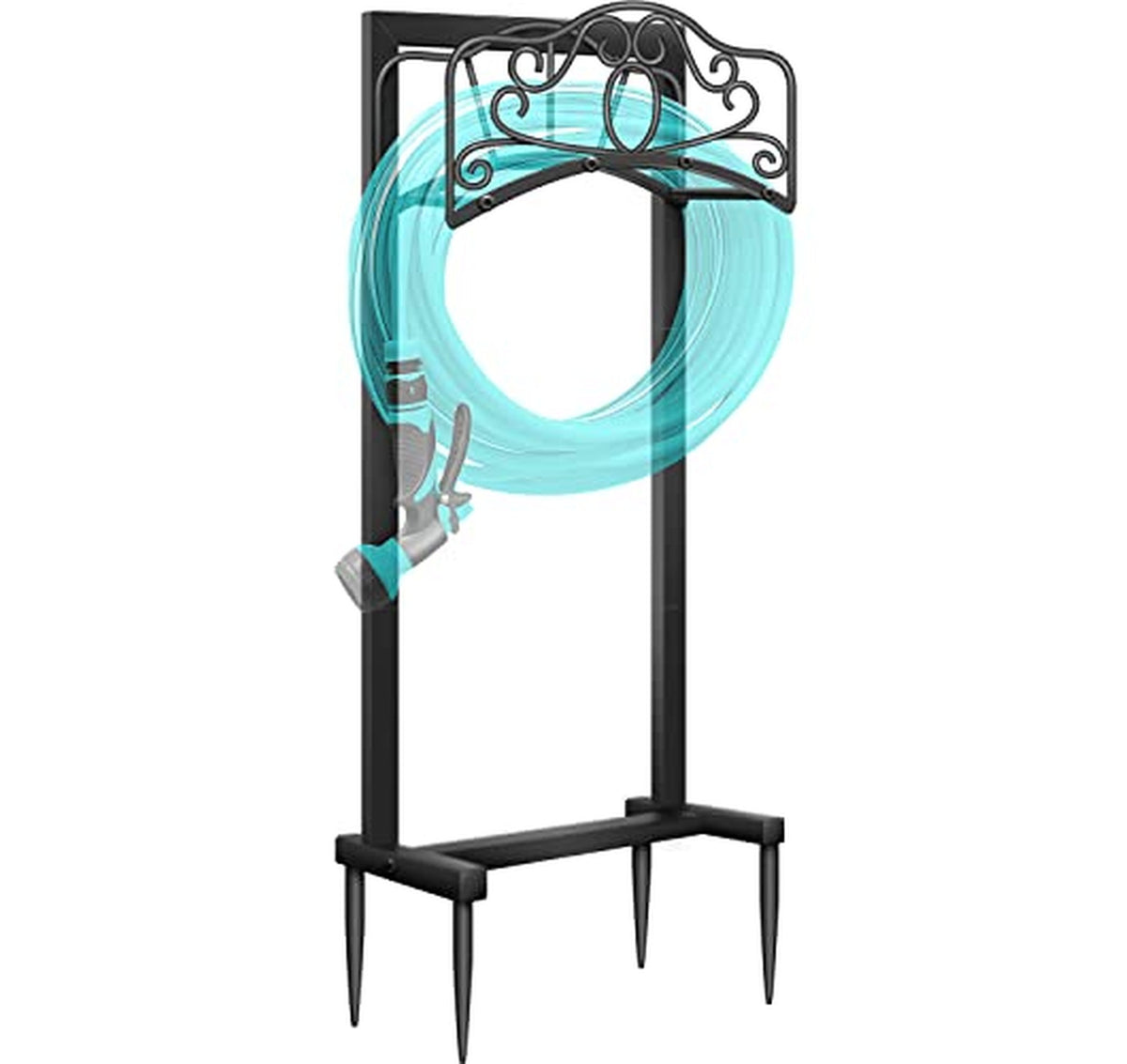 100ft Wall Mount Garden Hose Holder Butterfly Style