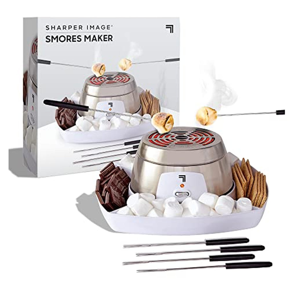Sharper Image Electric Indoor Tabletop S'mores Maker Set