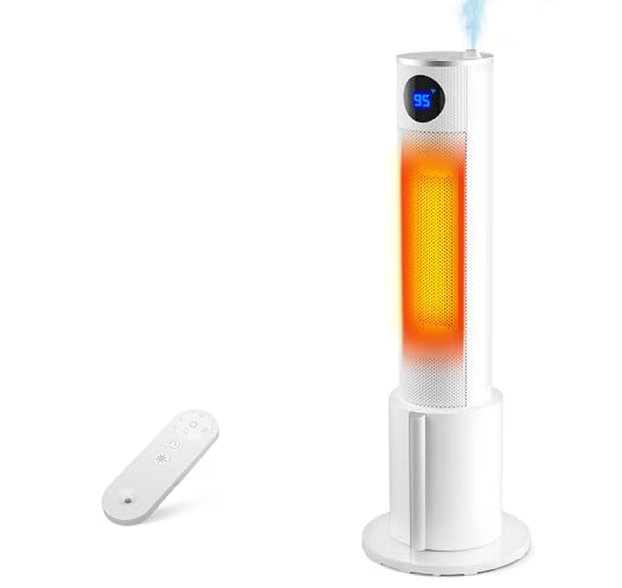 Space Heater with Built-In Humidifier, 1L Tank