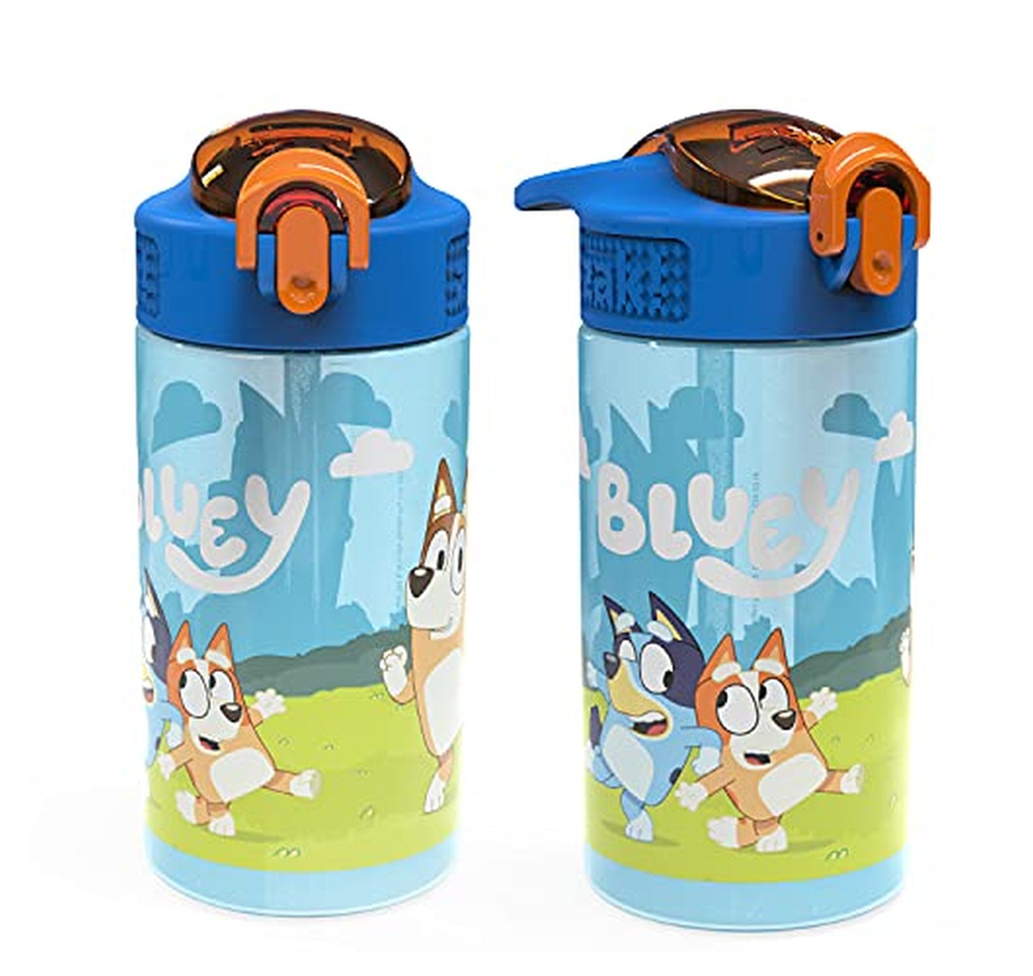 2 Pack Zak Designs 16oz Leak-Proof Kids Water Bottles