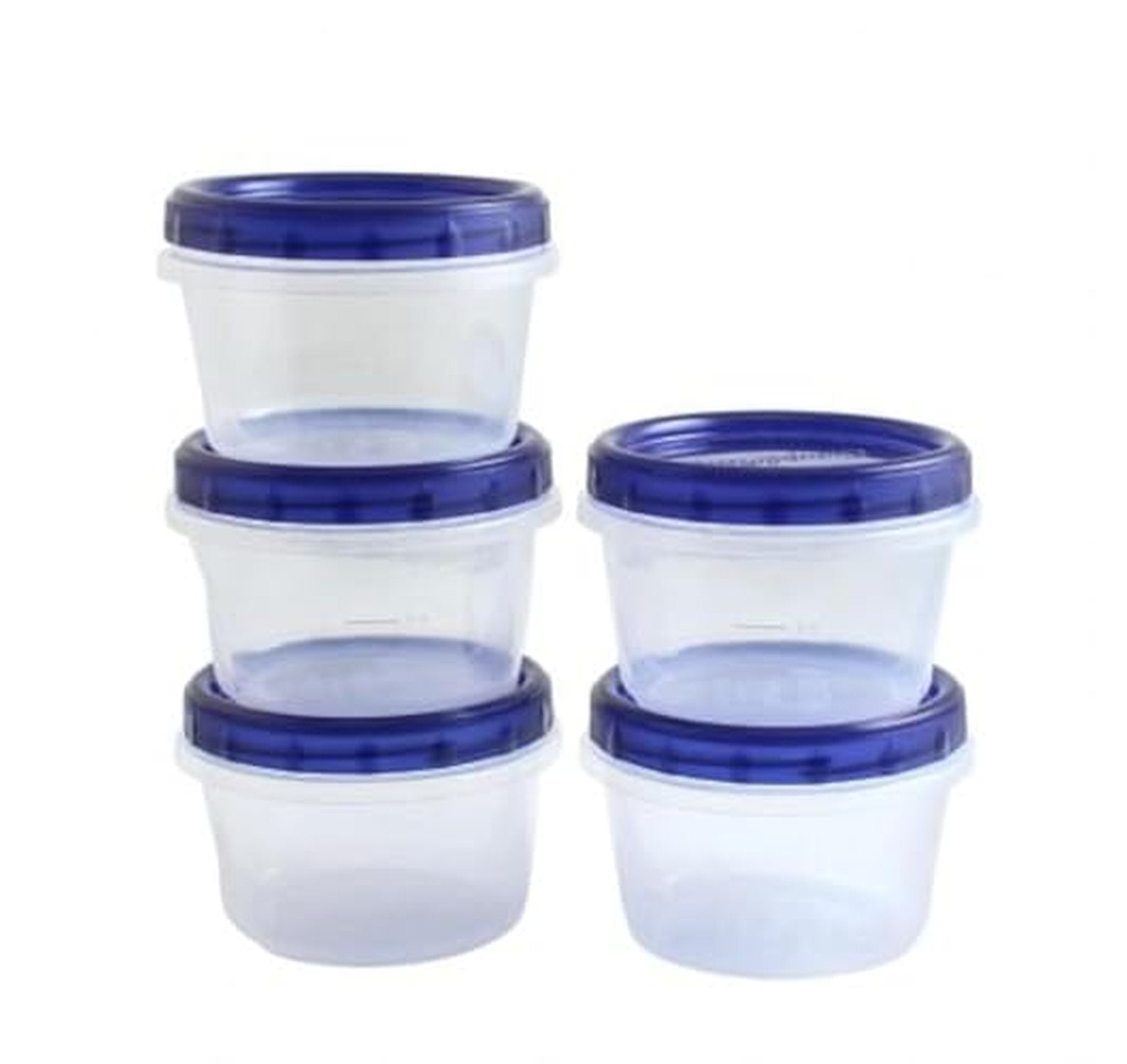 5 Pack 16-Ounce Twist Top Food Storage Containers
