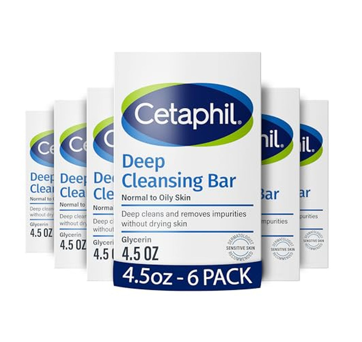 6 Pack Cetaphil Deep Cleansing Face & Body Bar