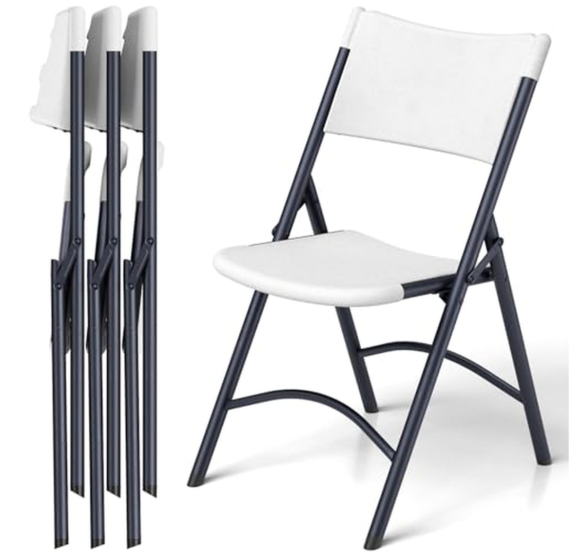 4 Pack Heavy Duty Metal Folding Chairs