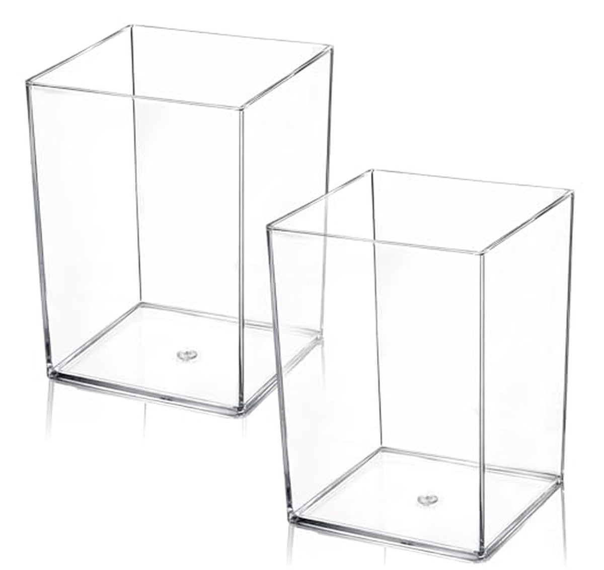 2 Pack Acrylic Pen and Makeup Brush Holders