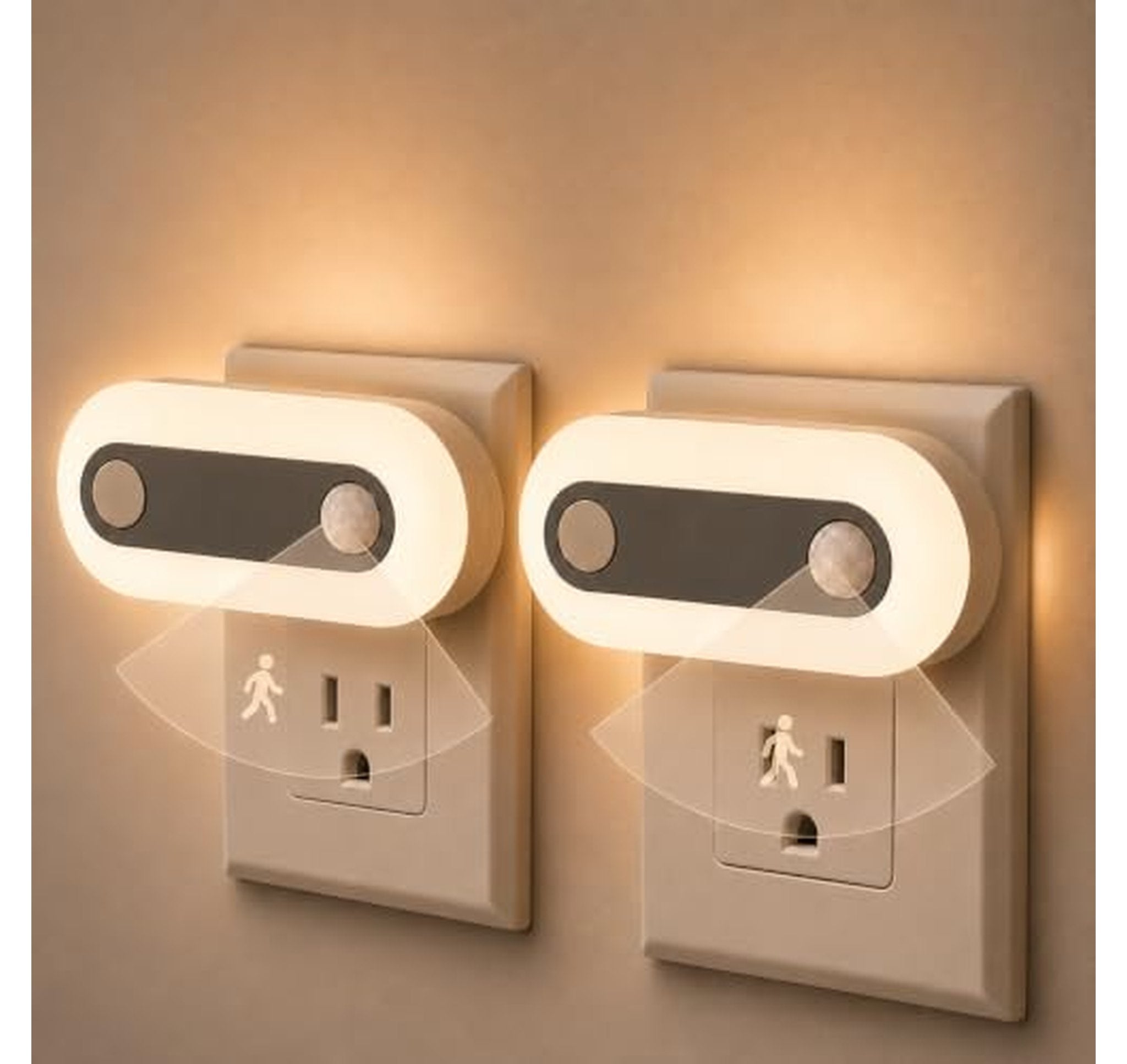 Motion Sensor Dusk to Dawn Plug In Night Light