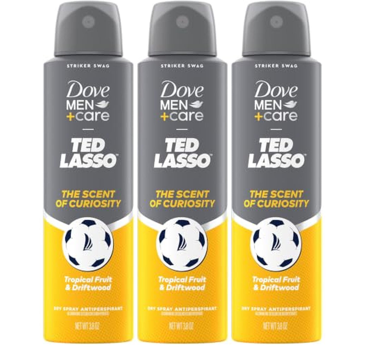 3 Pack Dove Men+Care Dry Spray Antiperspirant Deodorant