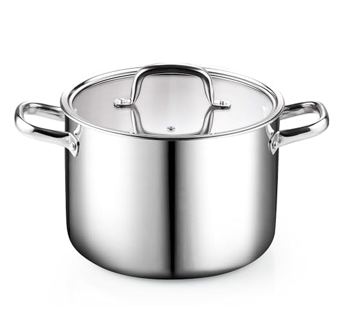 8 Quart Tri-Ply Stainless Steel Stockpot with Lid