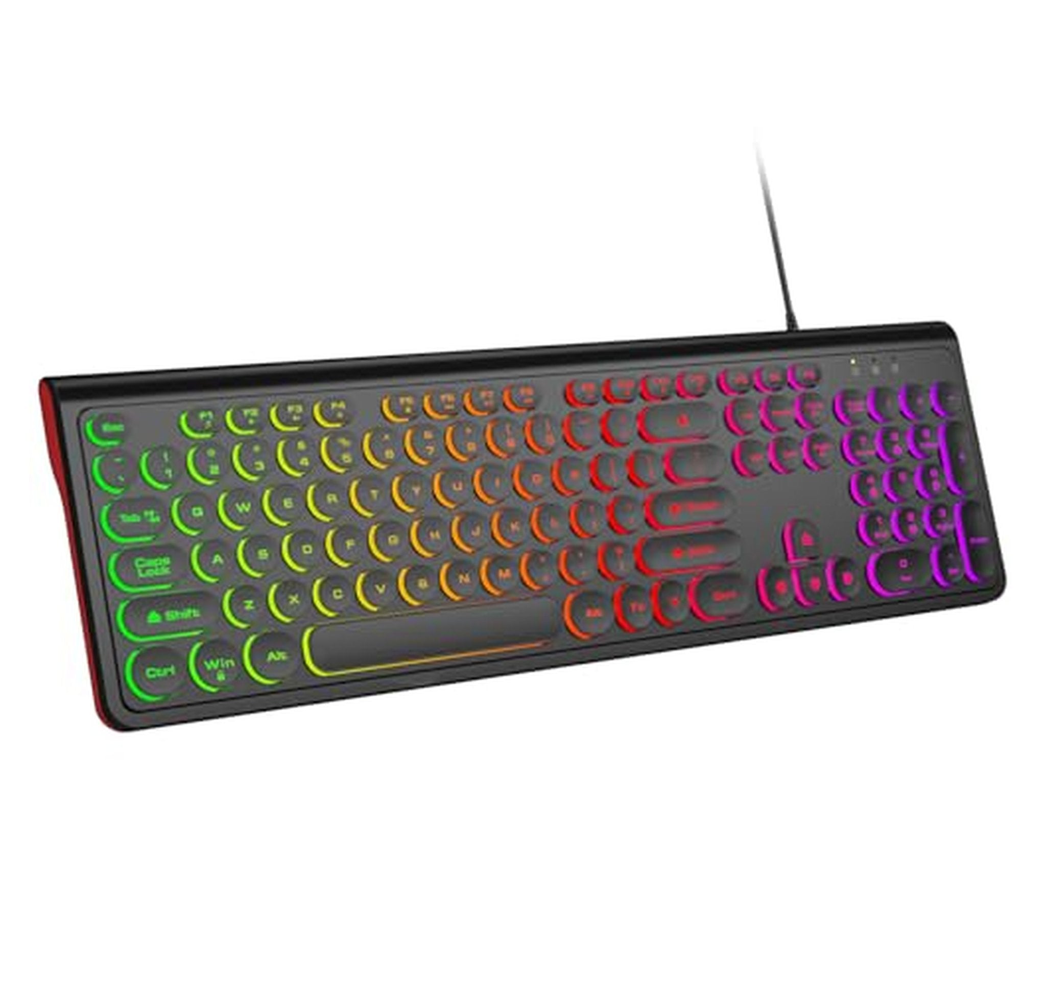 Backlit USB Wired Full Size Computer Keyboard