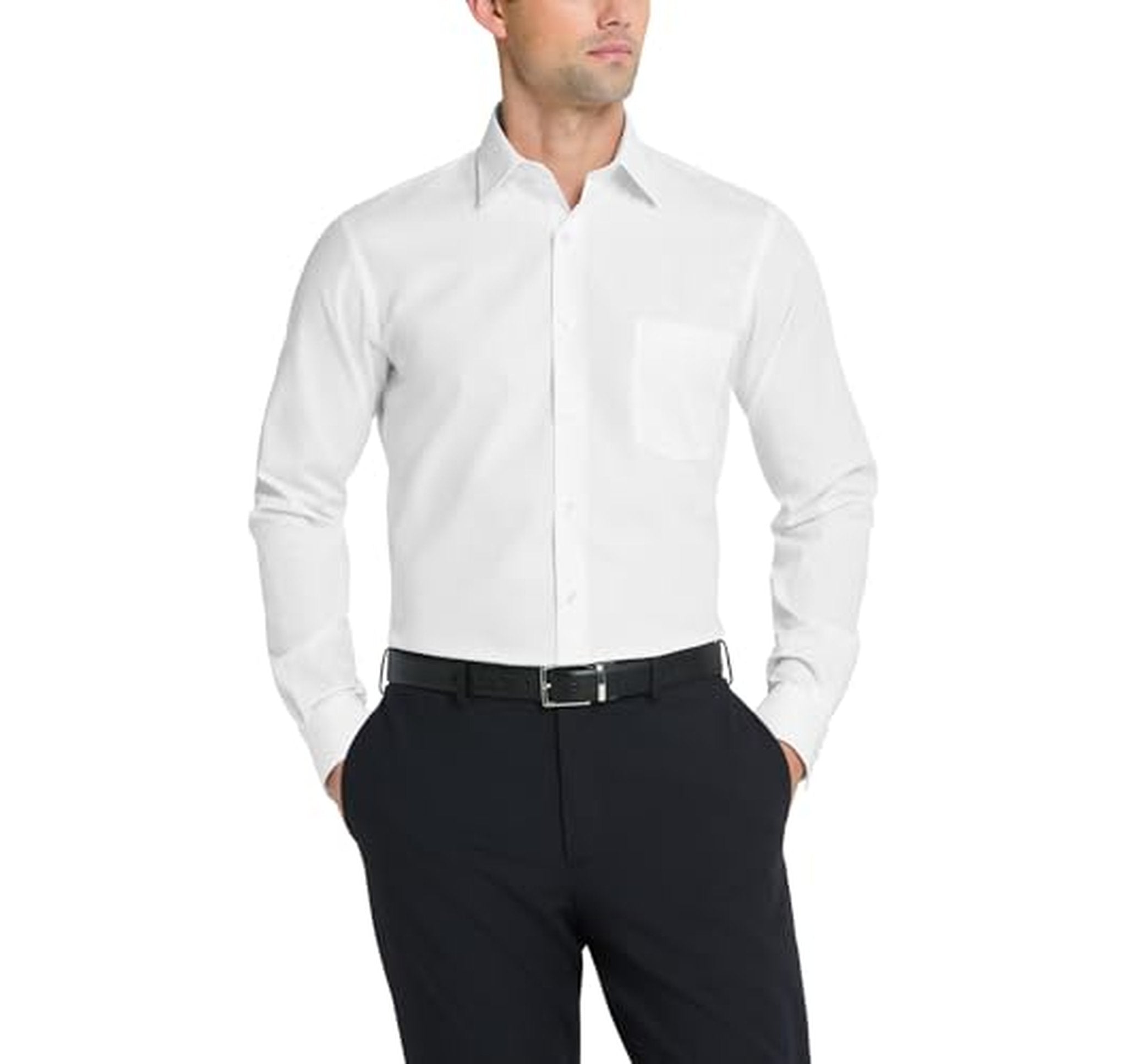 Van Heusen Fitted Poplin Men’s Dress Shirt