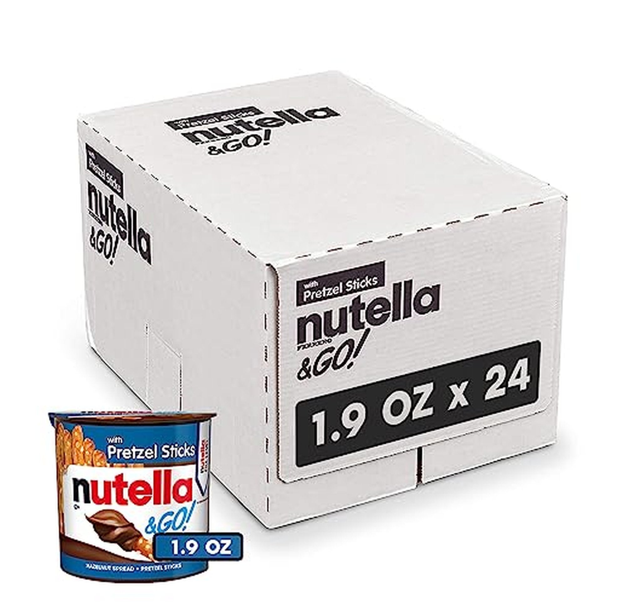 24 Pack Nutella & GO! Hazelnut Spread Pretzel Sticks