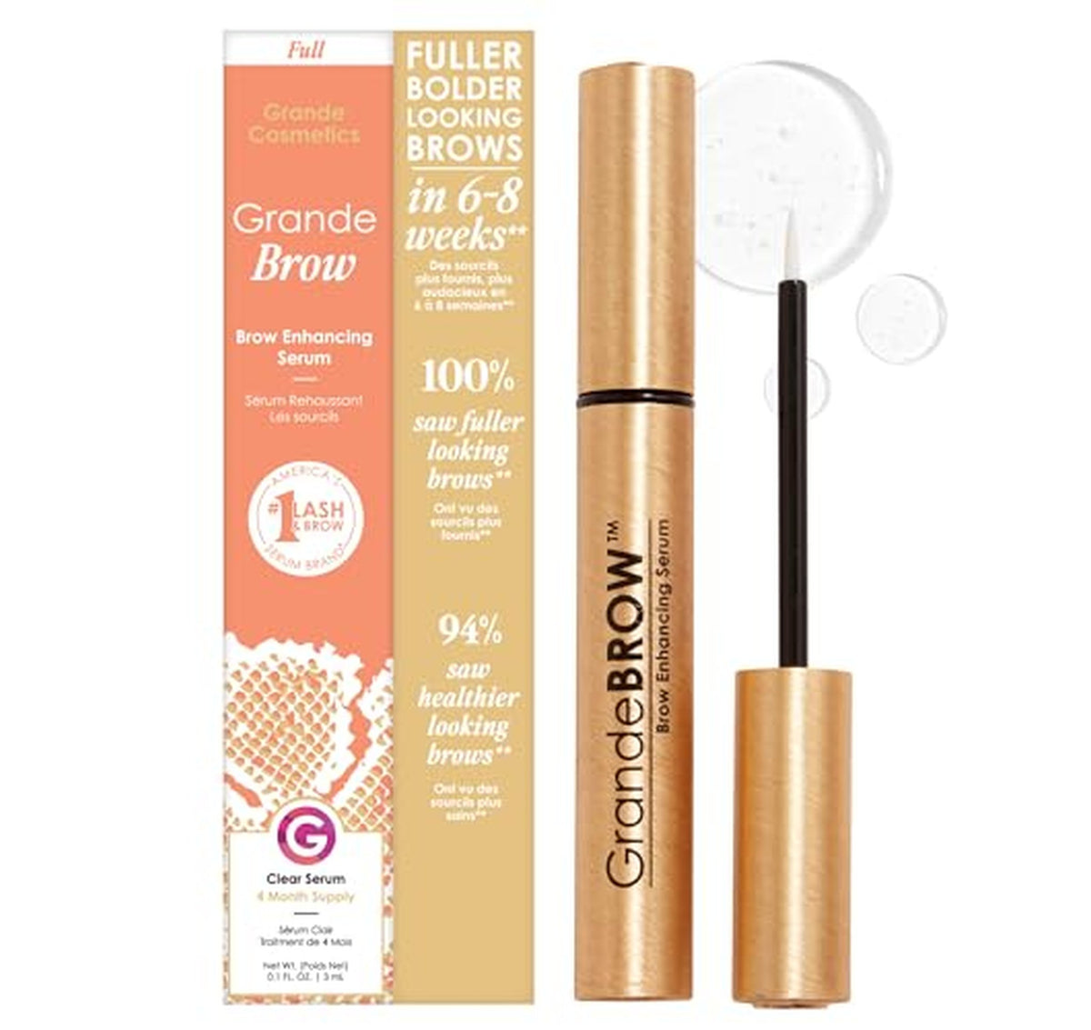Grande Cosmetics GrandeBROW Brow Enhancing Serum 3mL