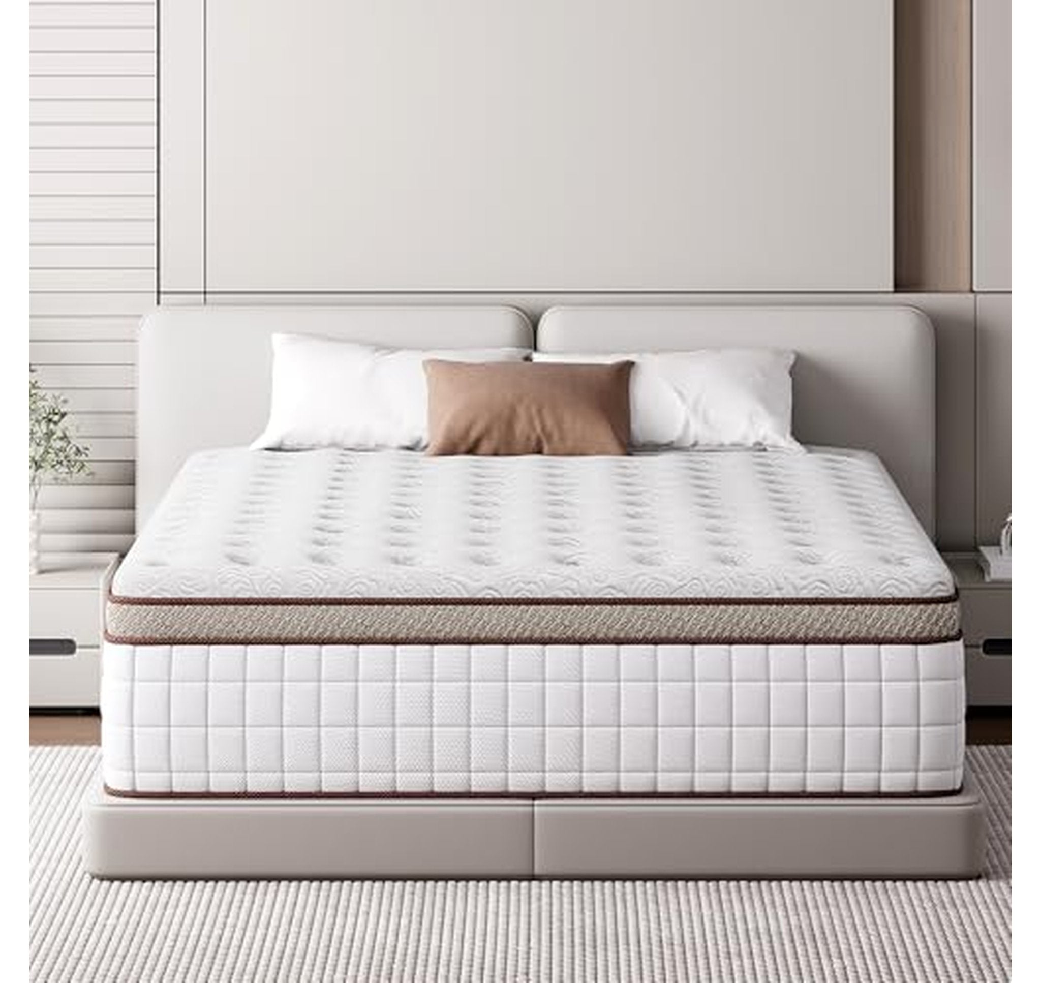 12 Inch Hybrid Queen Mattress with Memory Foam