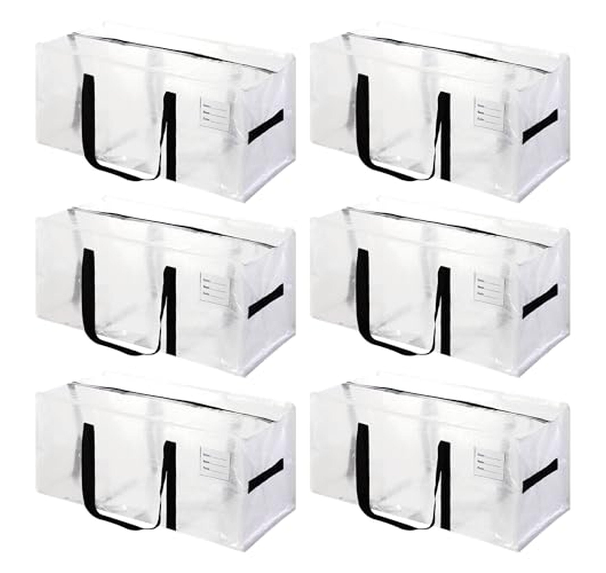 6 Pack Extra Large Heavy Duty Moving Storage Bags