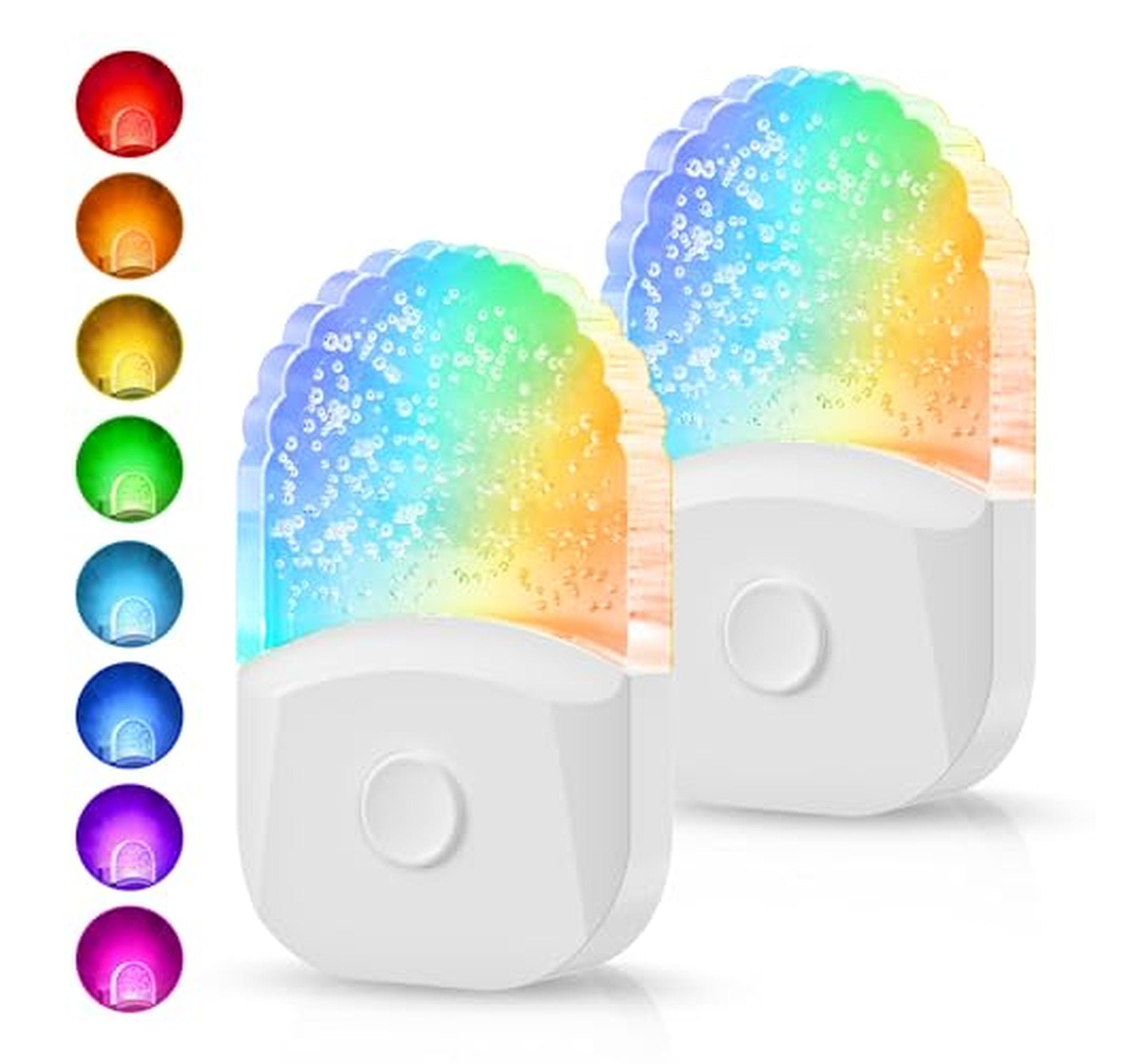 2 Pack Color Changing Plug-In LED Night Lights