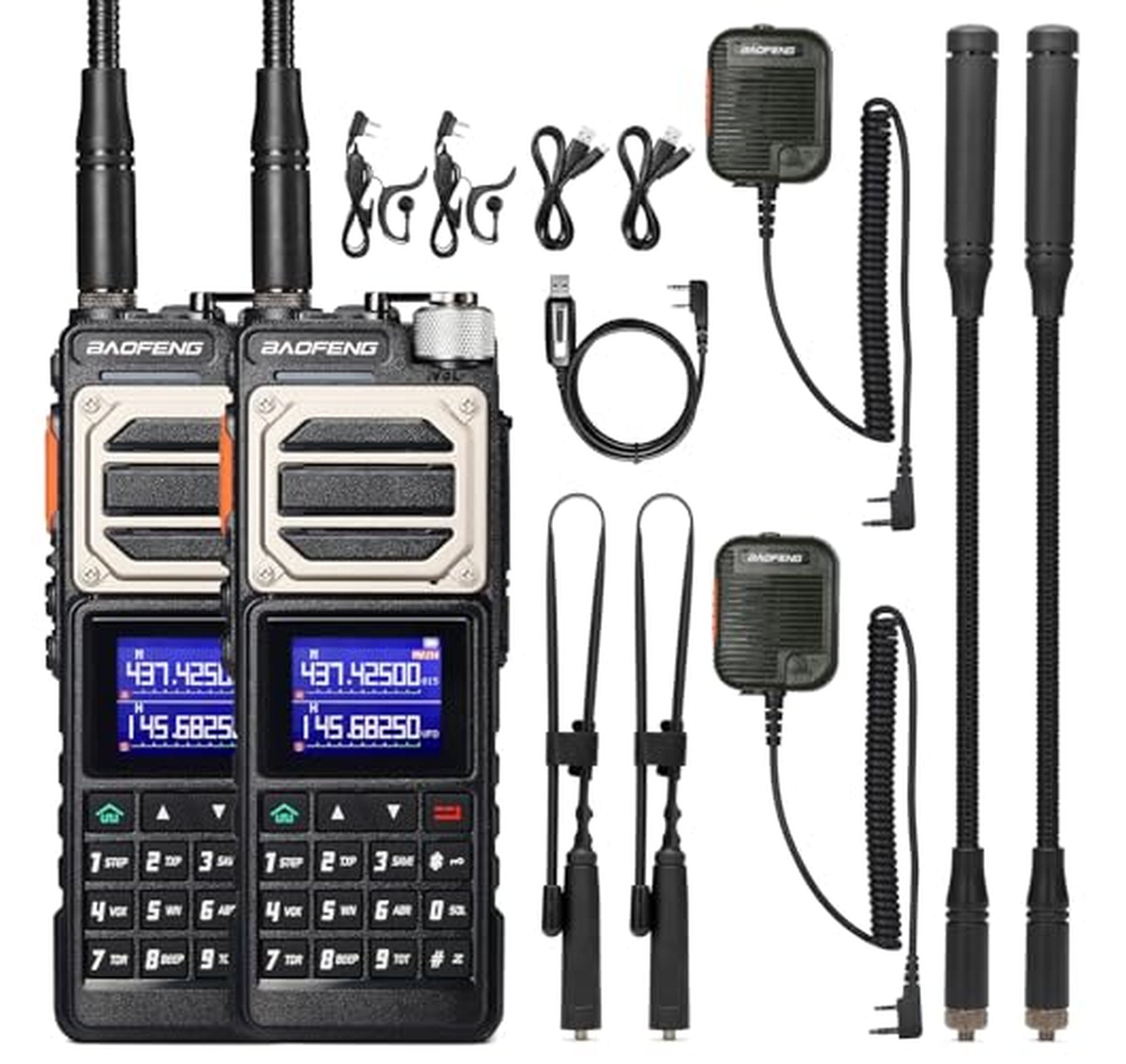 2 Pack BAOFENG 10W Long Range Ham Radios