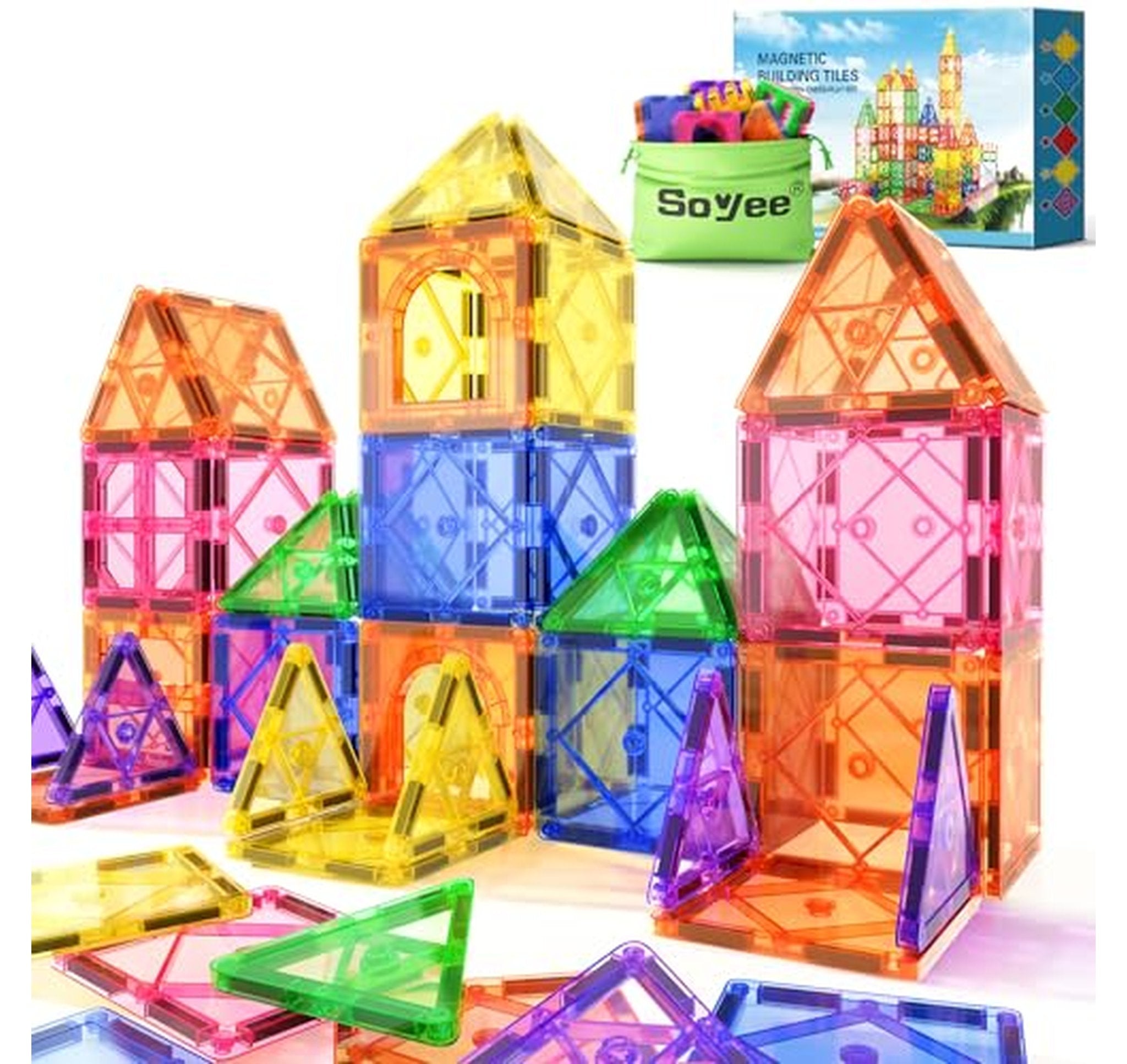 Magnetic Tiles STEM Building Blocks Set for Kids